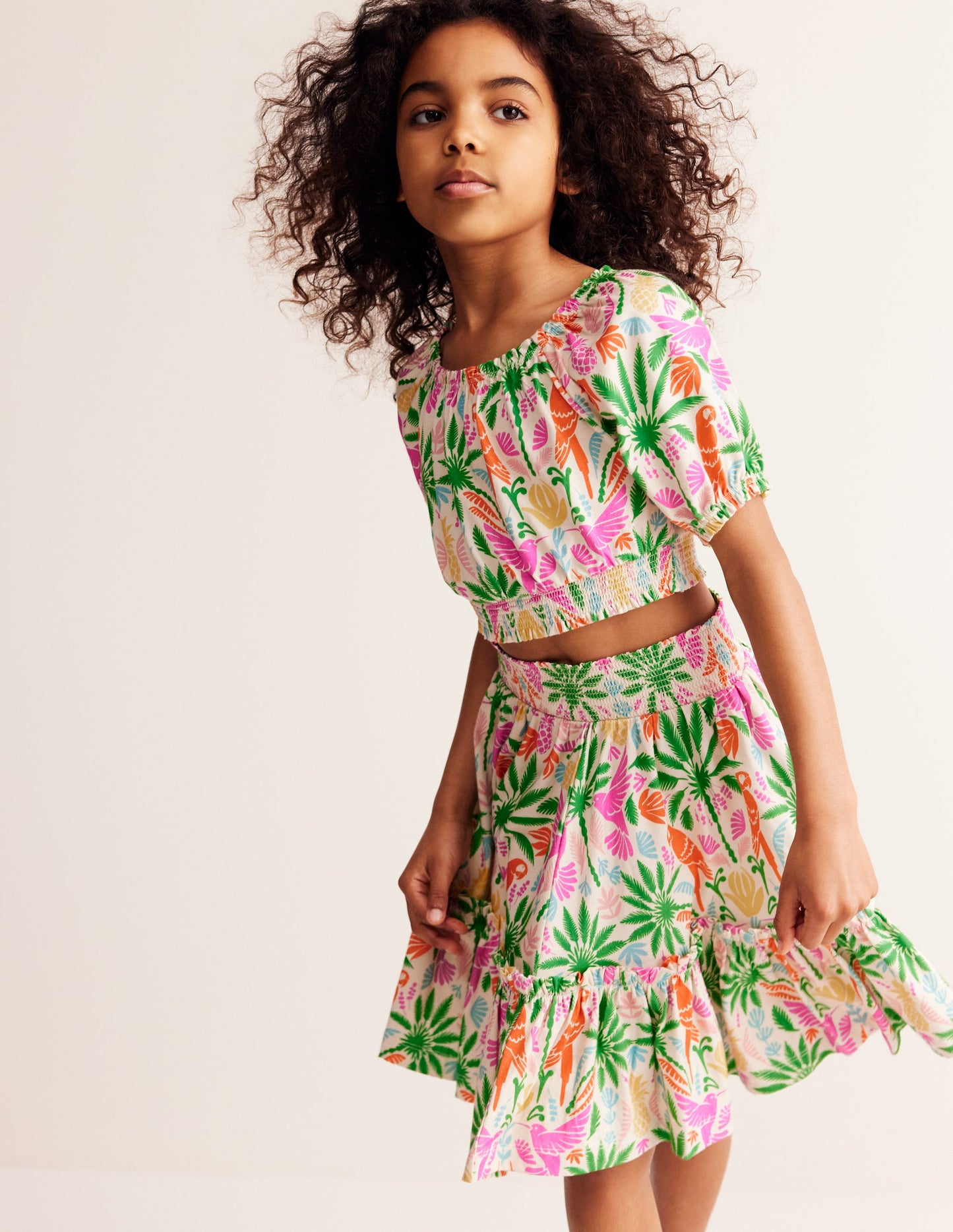 Bubble Top-Multi Rainbow Palm