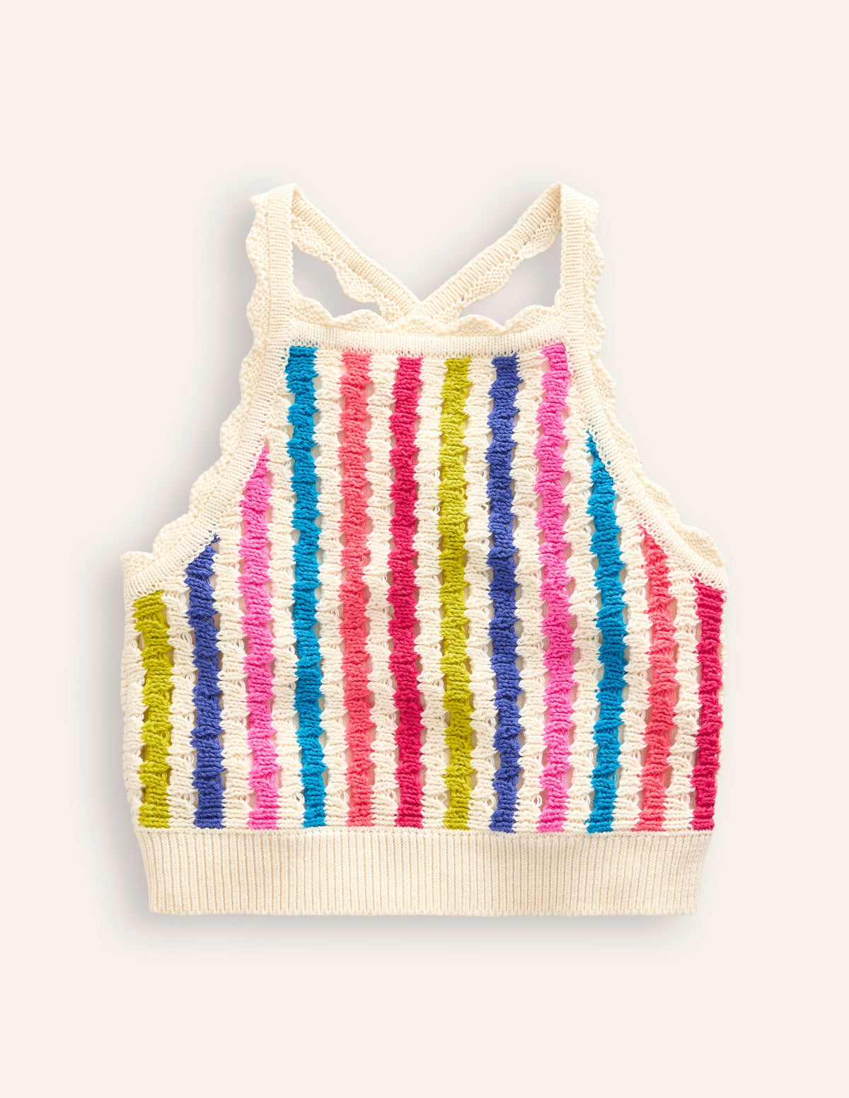 Stripe Knitted Top-Multi Stripe-1