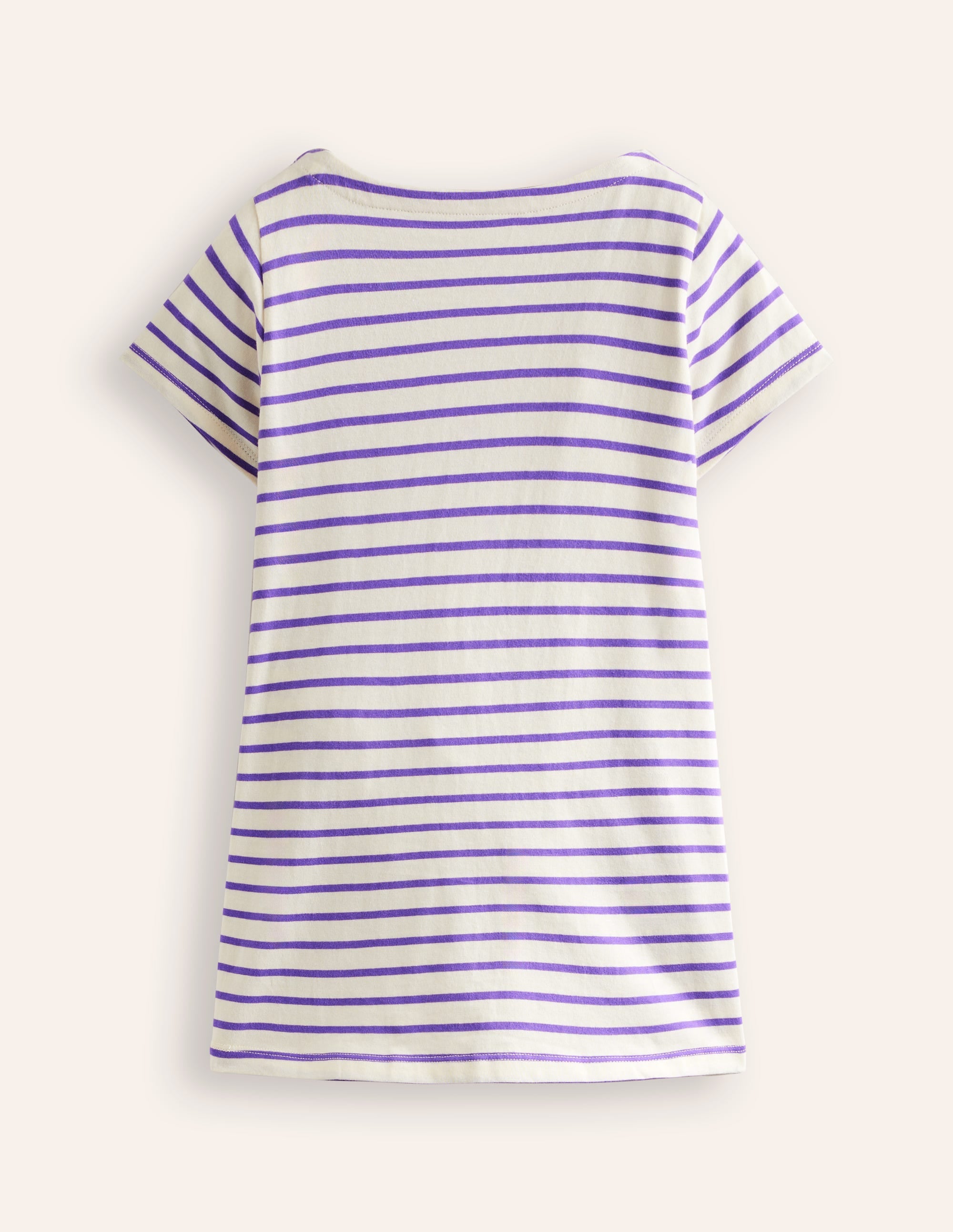 Fun Pocket Appliqué Tunic-Vanilla White/ Parma Violet - Image 2