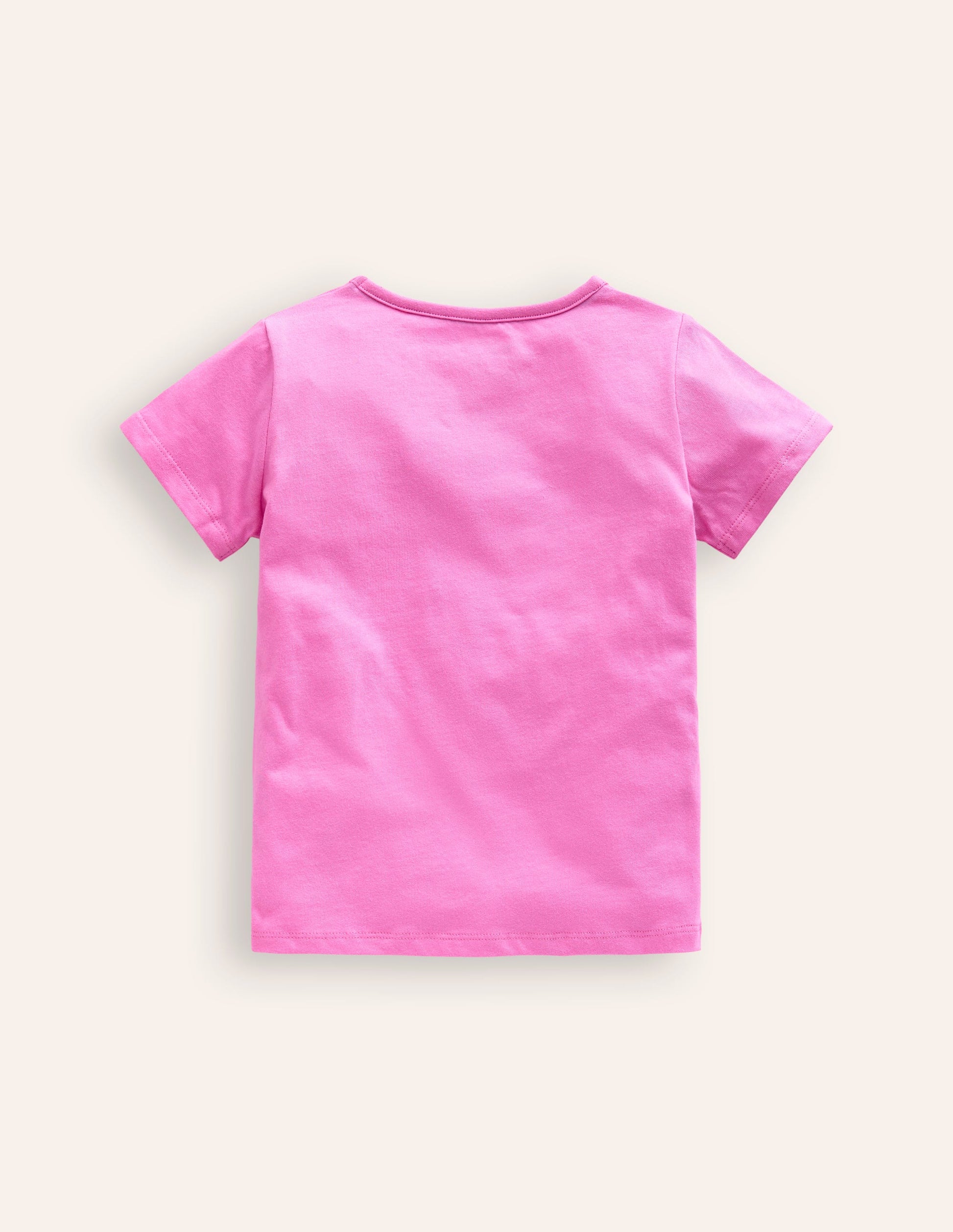 Appliqué Zip Detail T-shirt-Strawberry Ice Polaroid-2