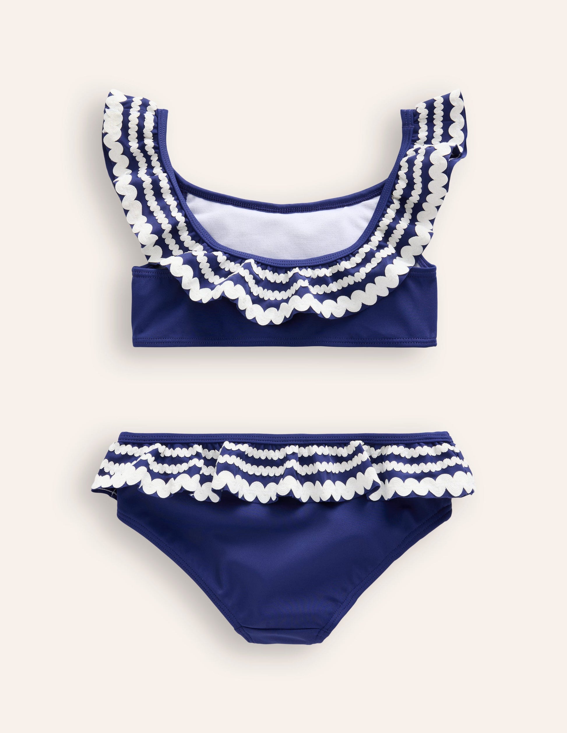 Ric Rac Frilly Bikini-Sapphire Blue-2
