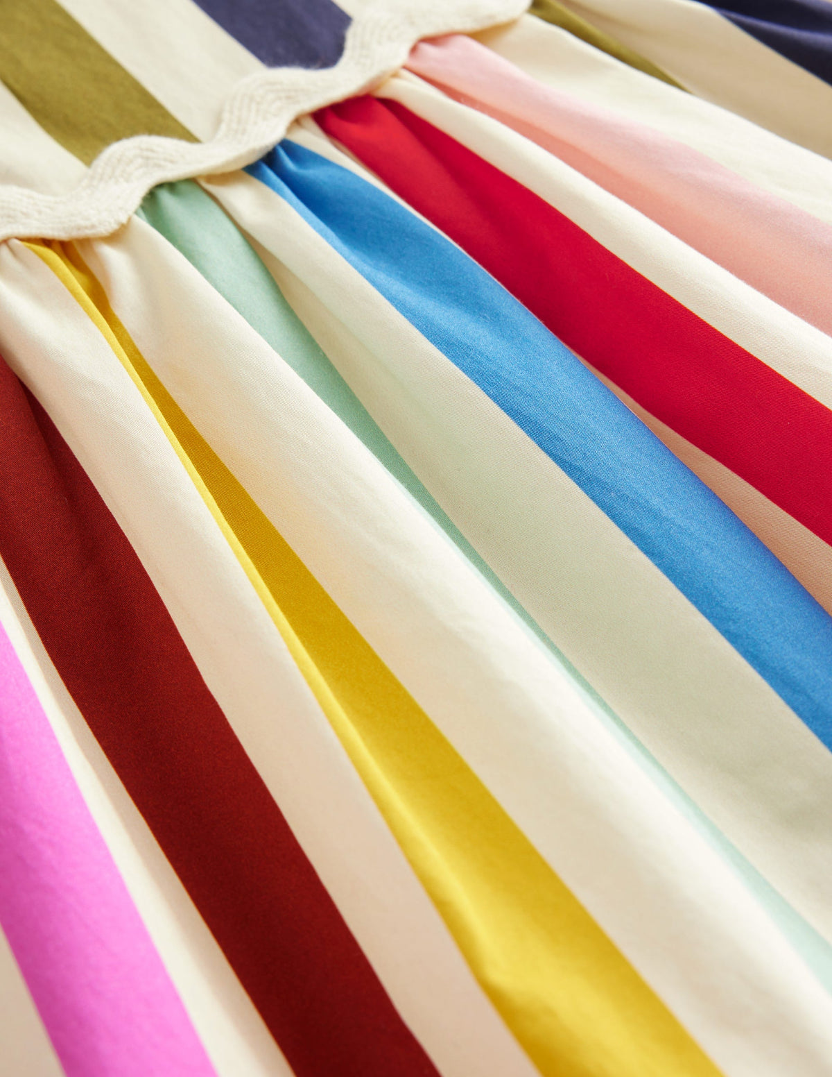 Tiered Stripe Dress-Rainbow Multi Stripe-6