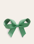 Grosgrain Hair Bow-Veridian Green