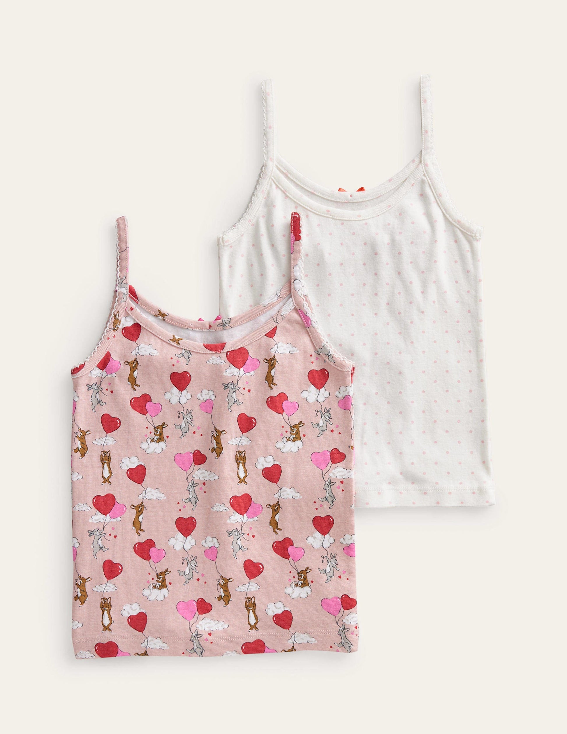 Vests 2 Pack-Pink Bunny Hearts-2