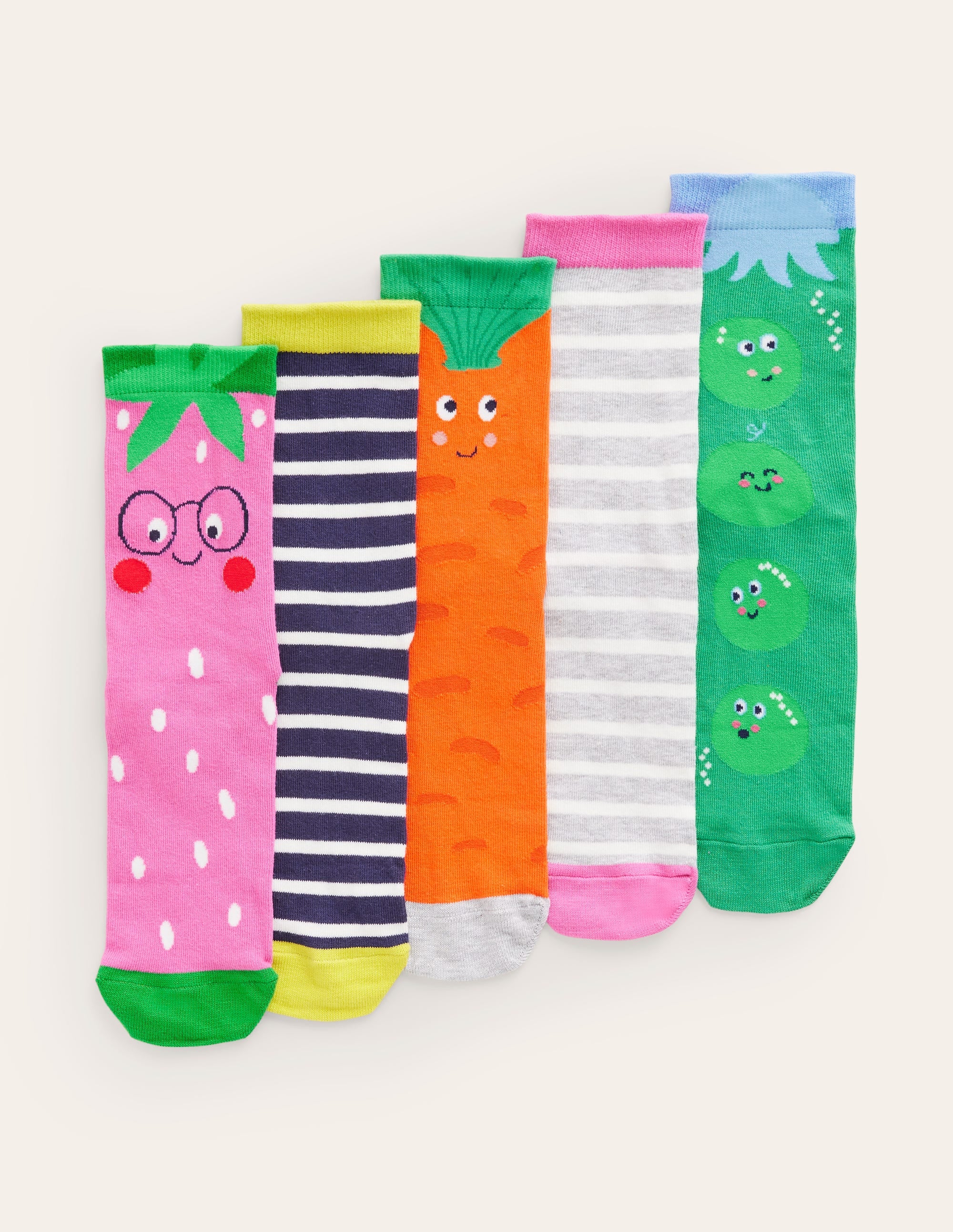 Socks 5 Pack-Fruit and Vegetable - Image 1