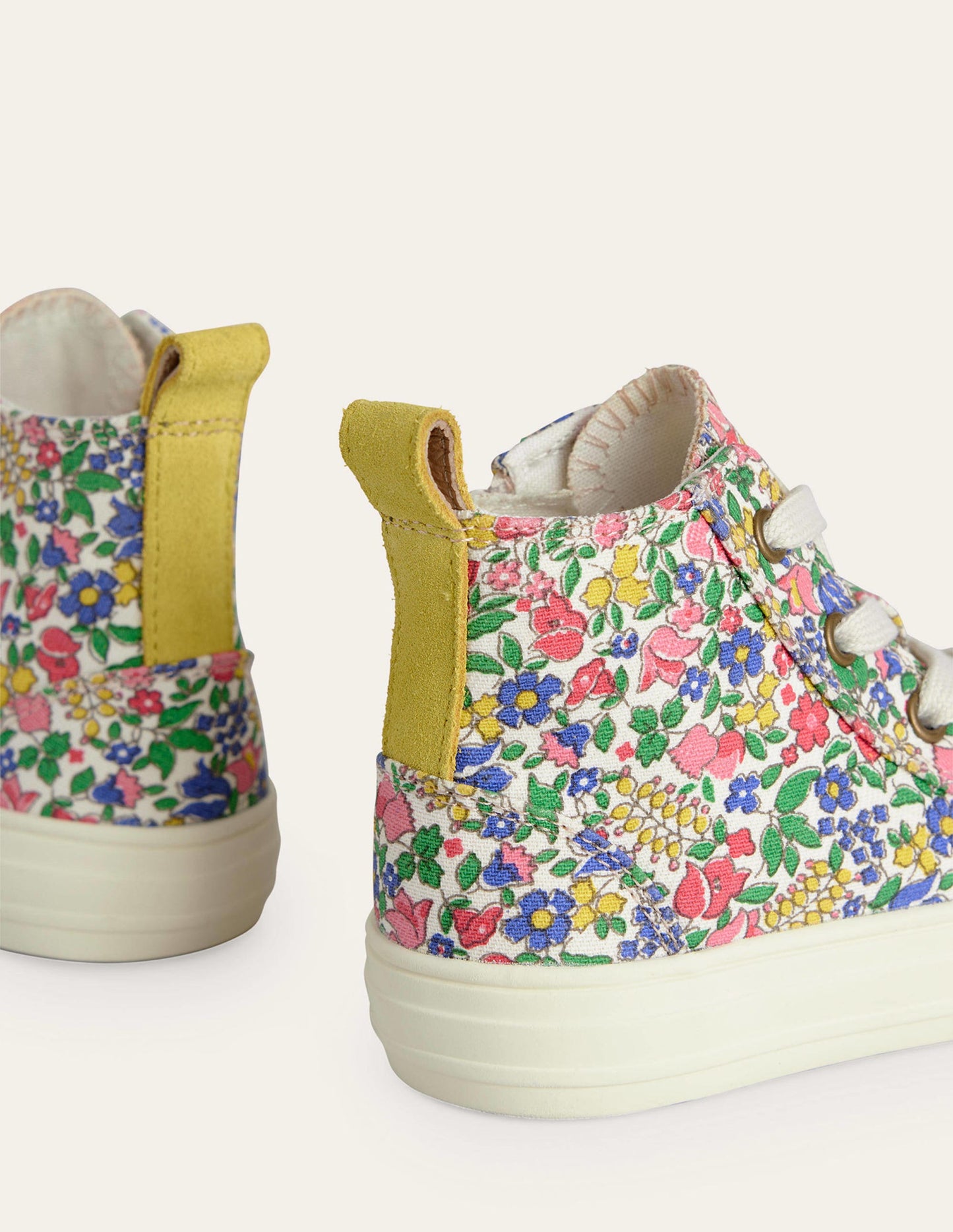 Canvas High Tops-Multi Flowerbed