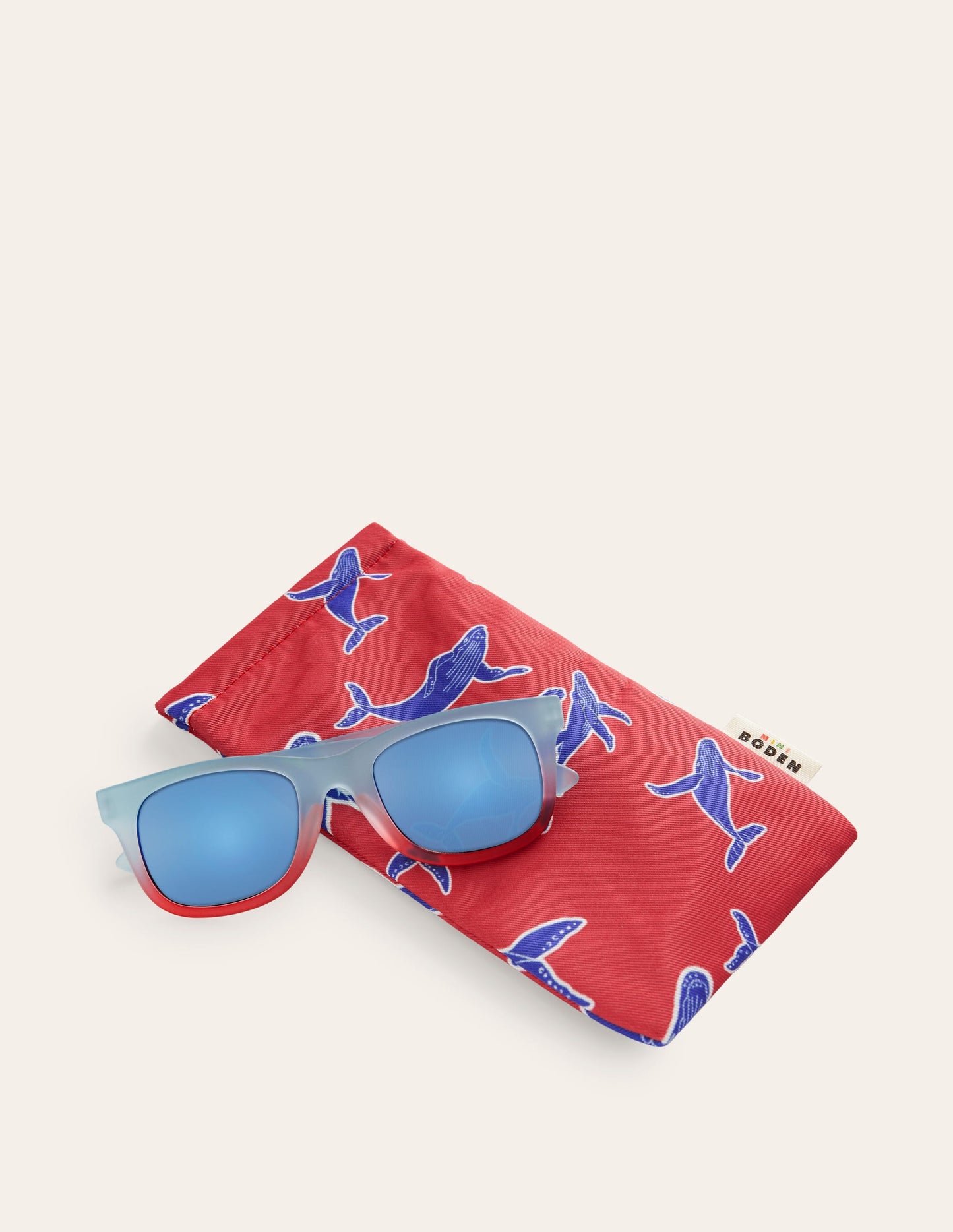 Classic Sunglasses-Blue/Red