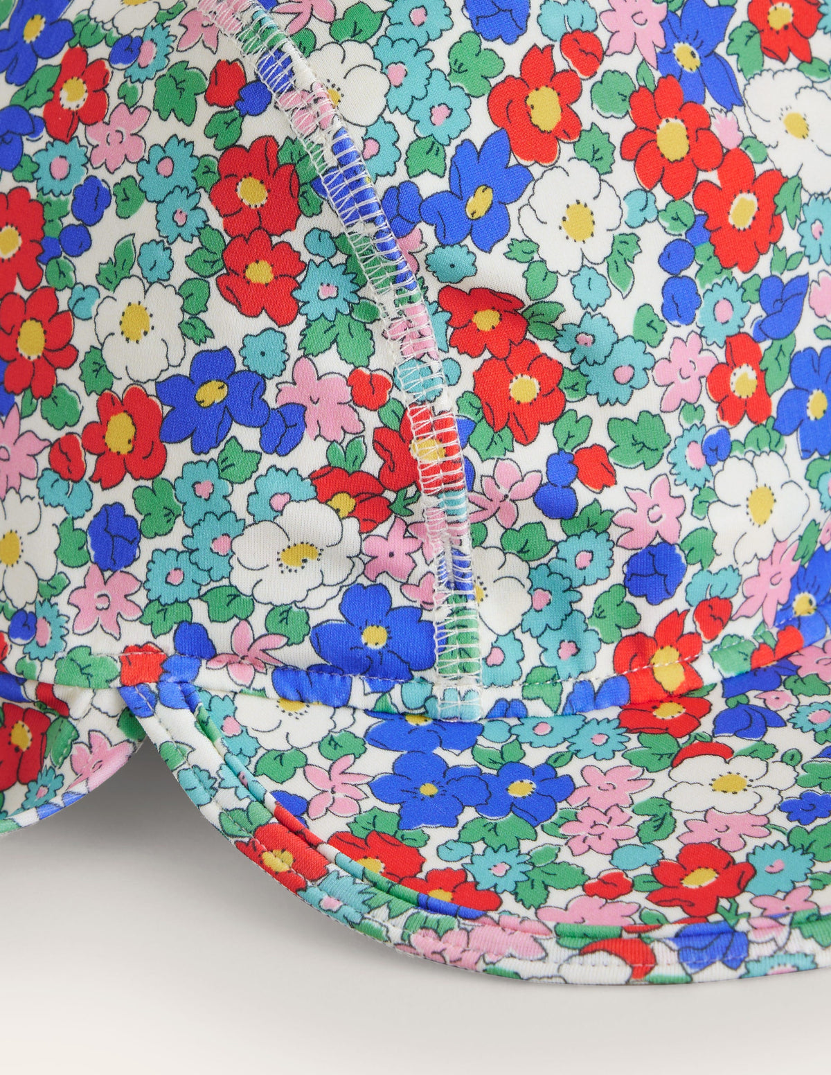 Printed Sun-Safe Swim Hat-Multi & Nautical Floral - Image 2
