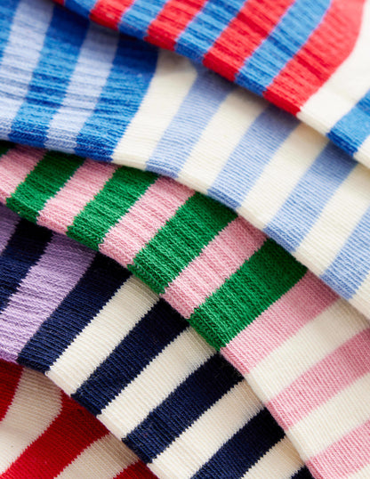 5-Pack Ribbed Socks-Multi Stripe-2