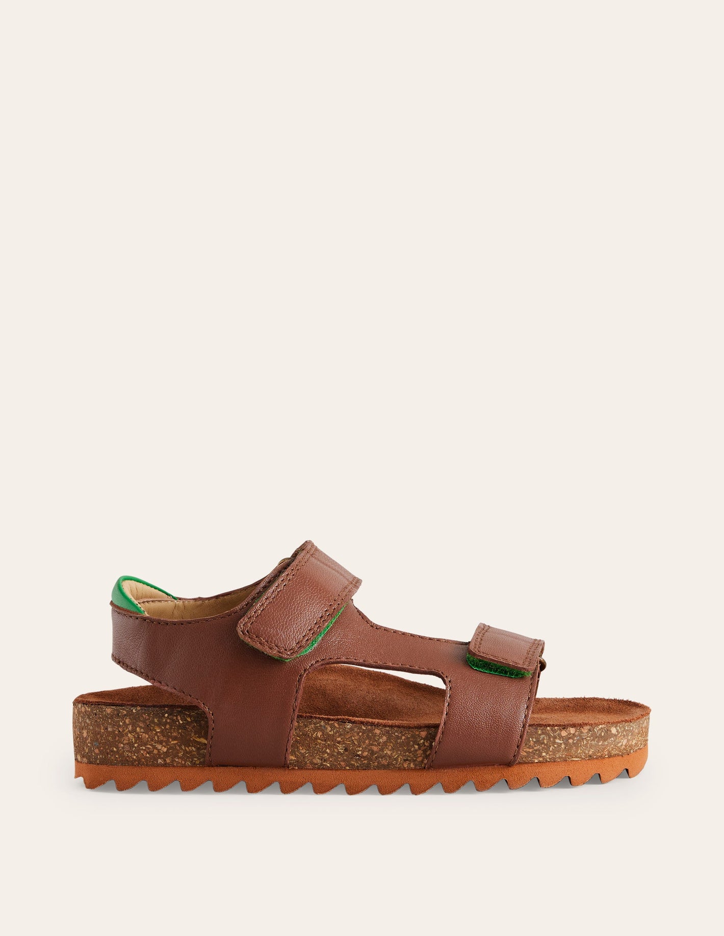 Leather Sandal-Brown