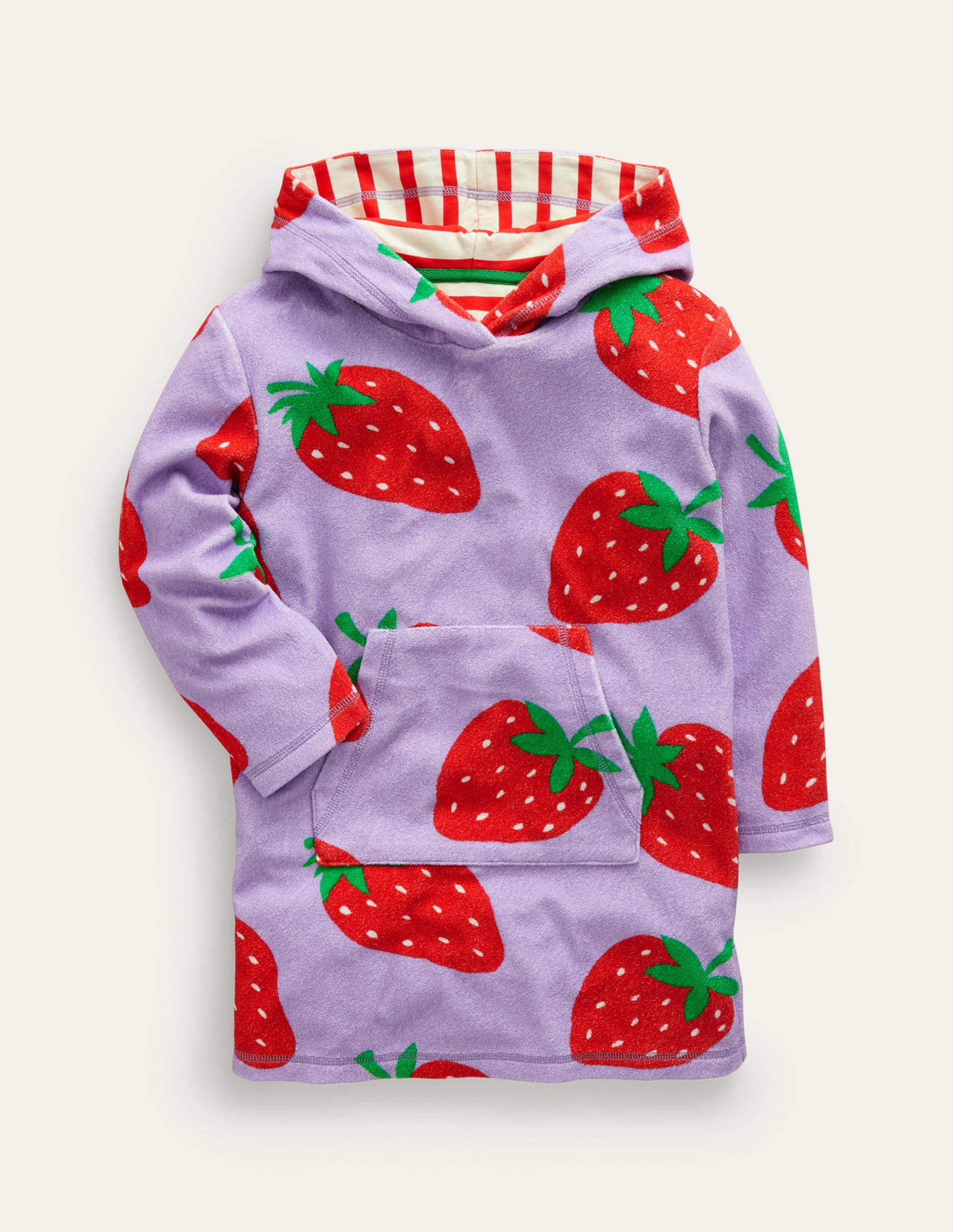 Towelling Throw-On-Parma Violet Strawberries-1