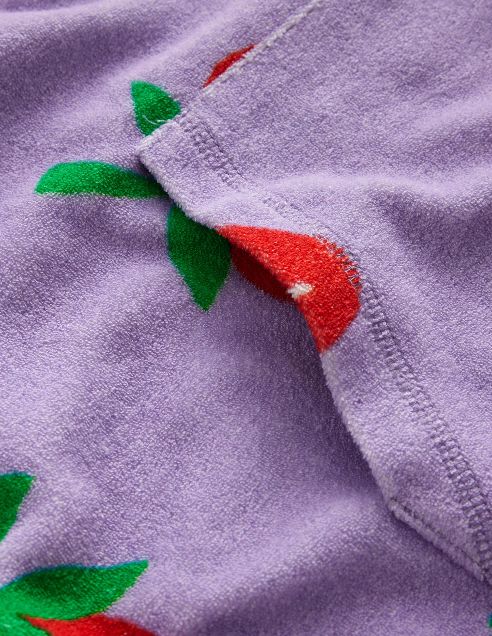 Towelling Throw-On-Parma Violet Strawberries - Image 3