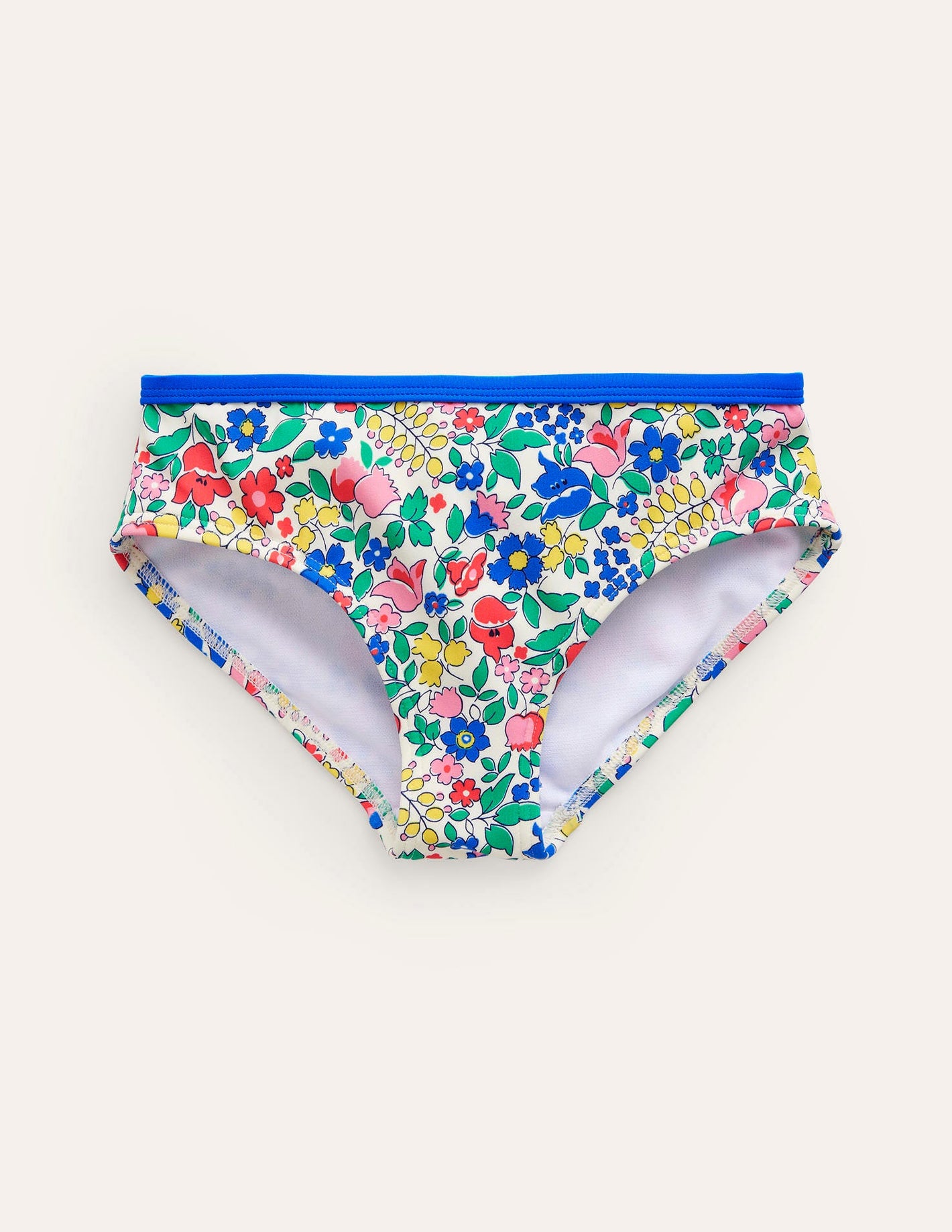 Patterned Bikini Bottoms-Multi Flowerbed