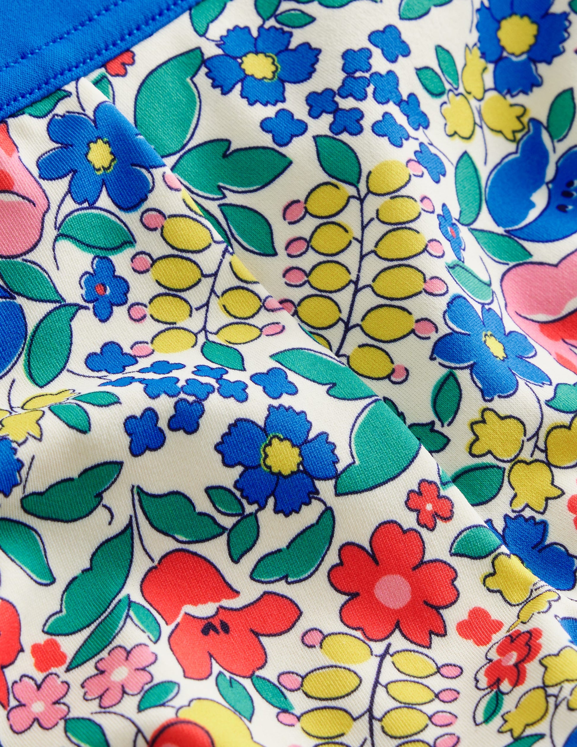 Patterned Swim Shorts-Multi Flowerbed-3