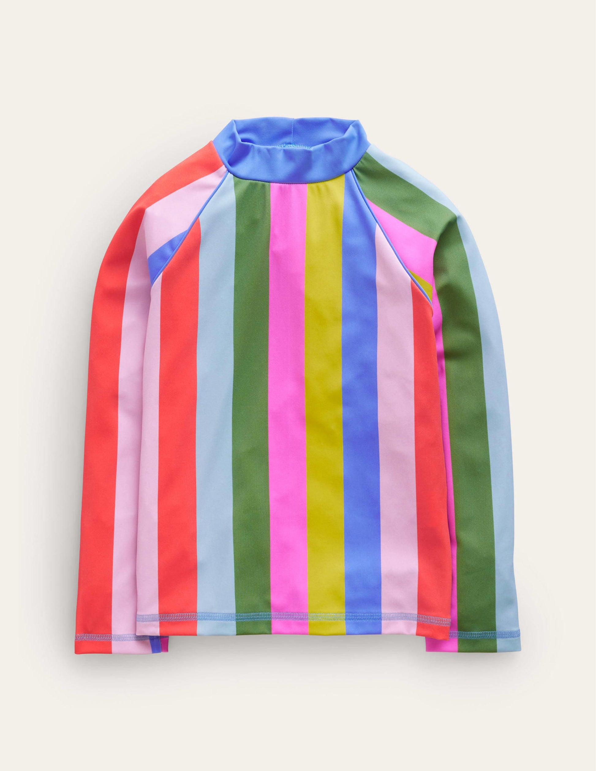 Patterned Rash Vest-Soft Multi Stripe-1