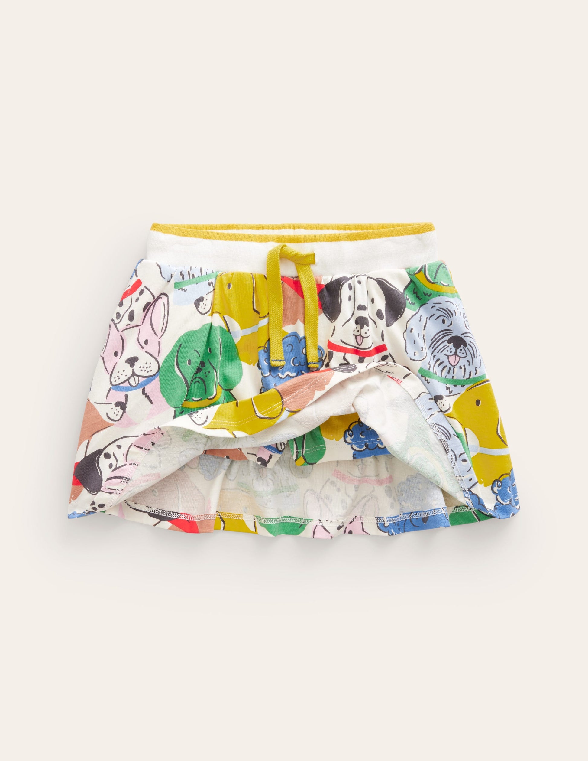 Printed Jersey Skort-Multi Dog-4