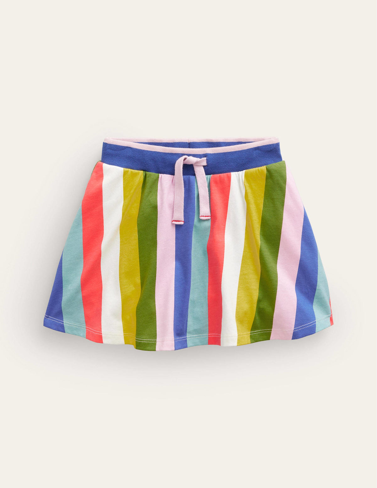 Printed Jersey Skort-Multi Rainbow Stripe - Image 1