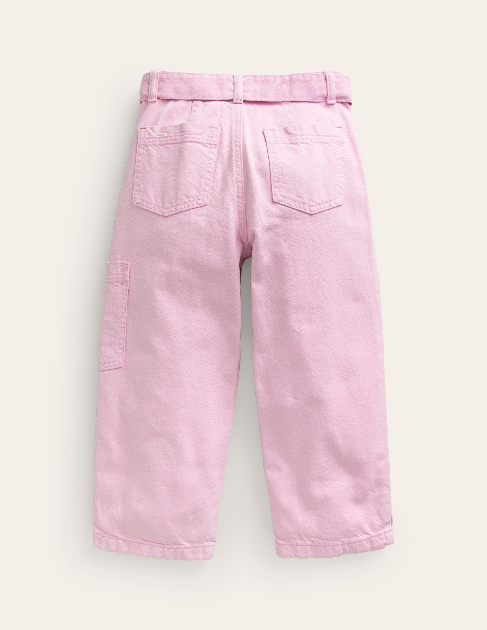 Tie-waist Cargo-Strawberry Milkshake - Image 2