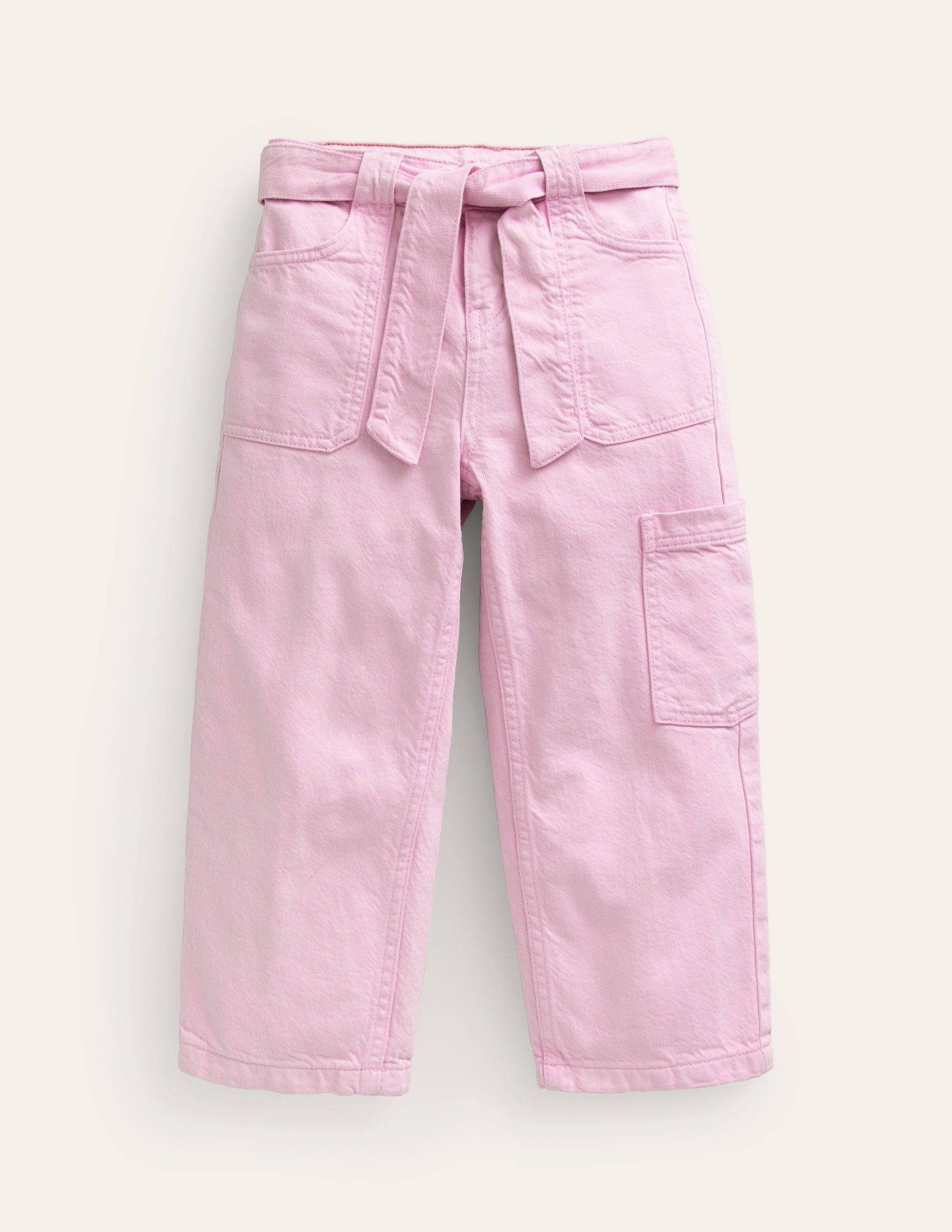 Tie-waist Cargo-Strawberry Milkshake-1