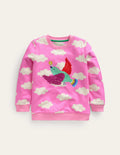 Superstitch Sweatshirt-Cosmos Pink Clouds