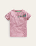 Peeping Pocket T-Shirt-Sweet Pea Pink