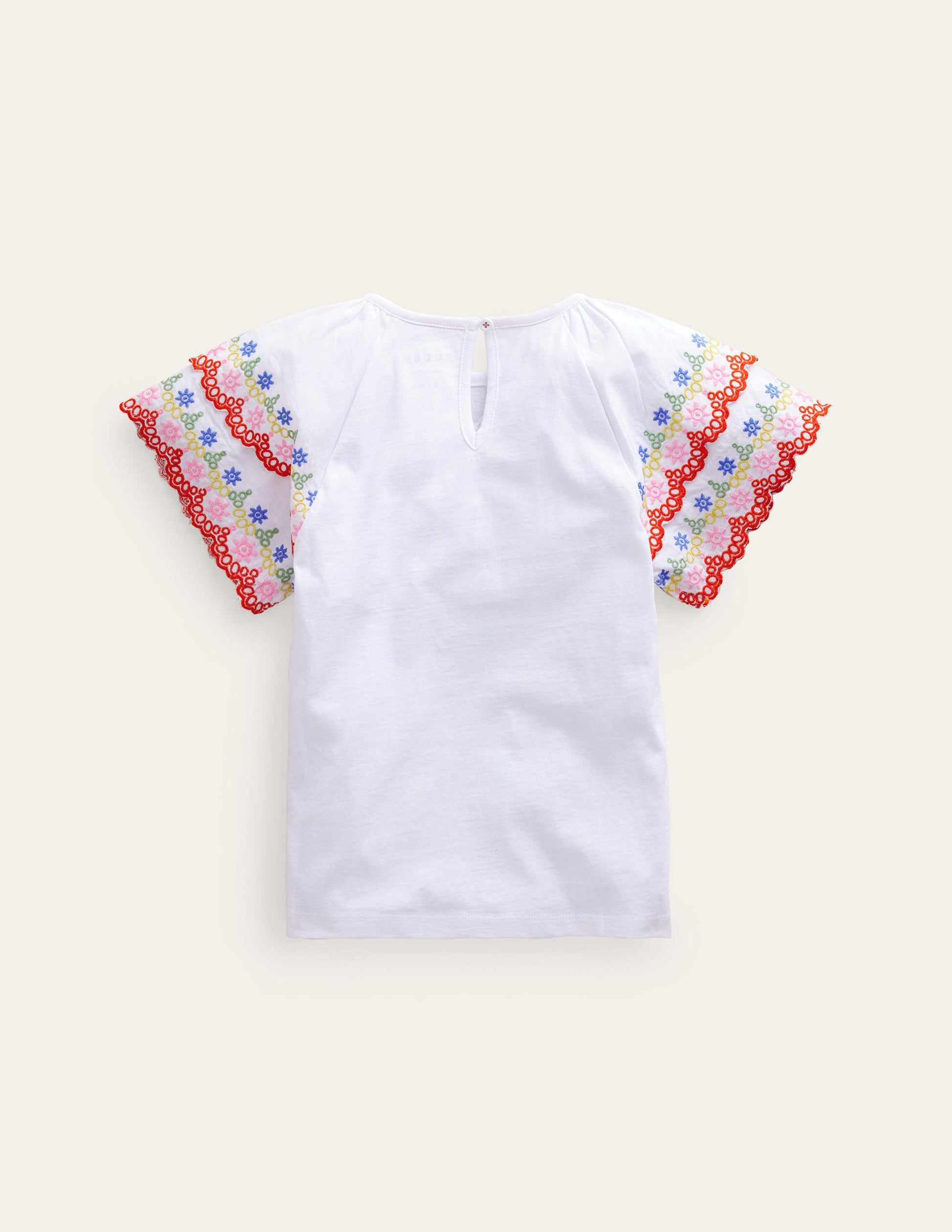 Broderie Mix T-shirt-Ivory/Multi-2