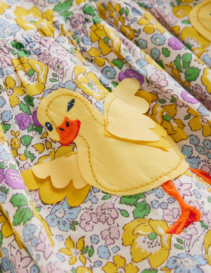 Appliqué Skirt-Yellow Spring Bloom Chicks-4