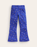 Printed Kick Flare Leggings-Navy/Gold Spot