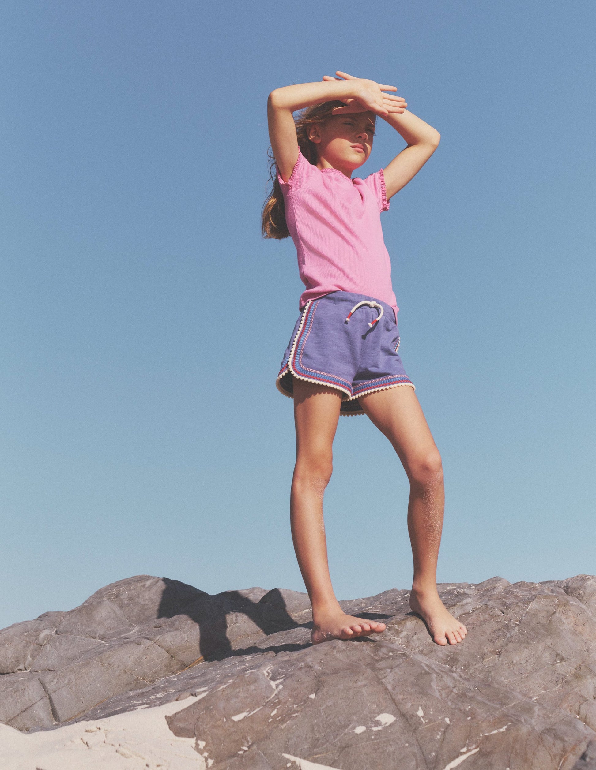 Pom Trim Jersey Shorts-Soft Starboard-4