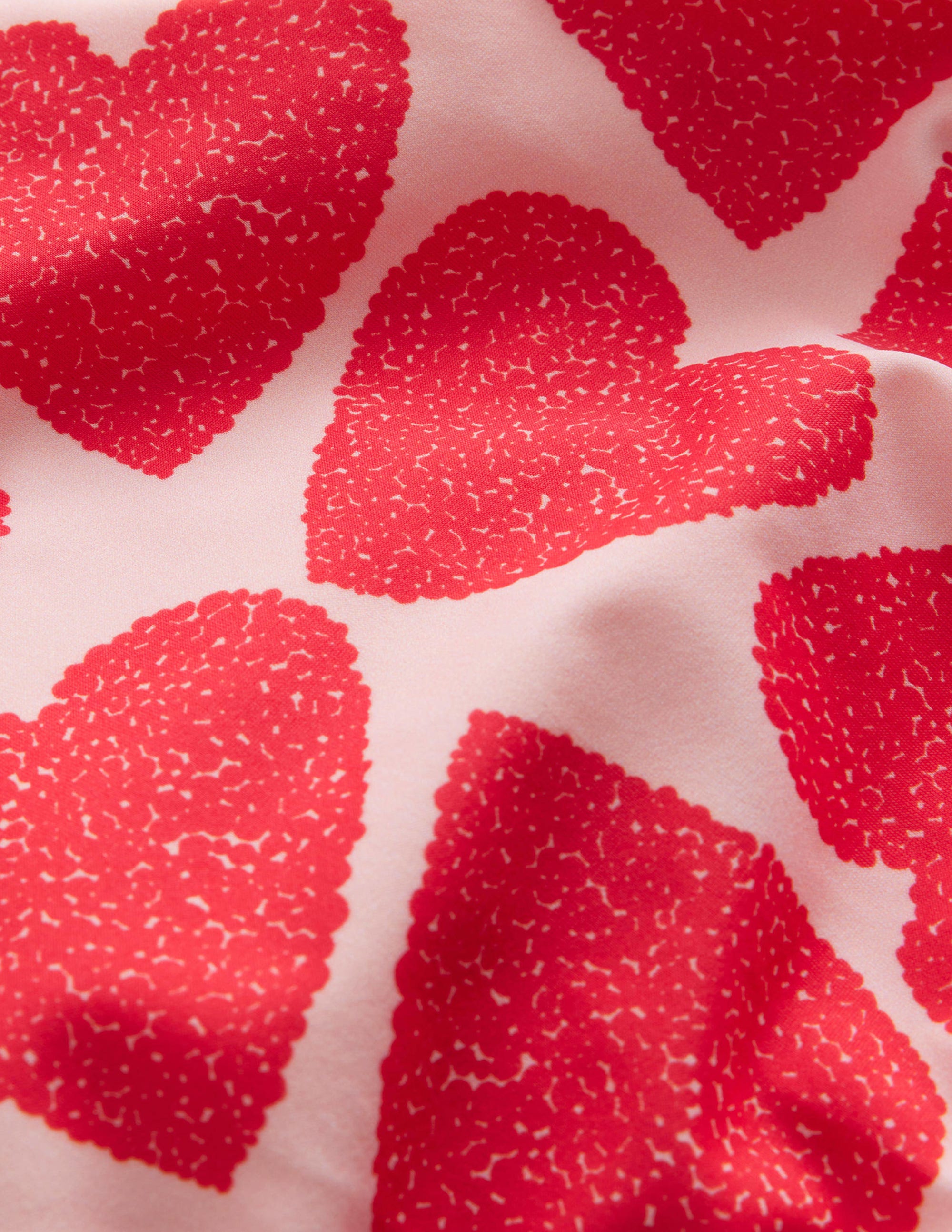 Puff Sleeve Bikini-Ballet Pink Hearts - Image 3