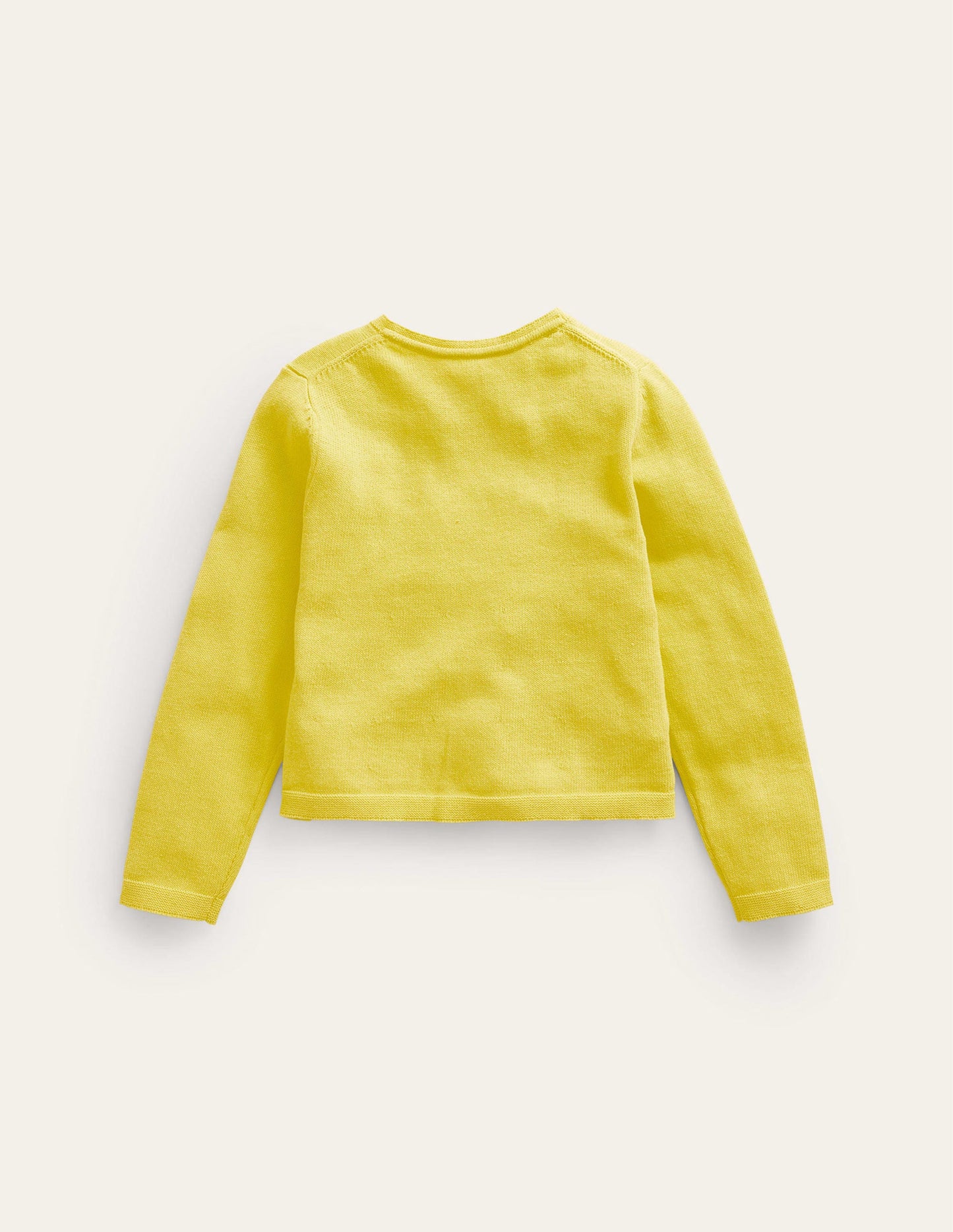 Pointelle Cotton Cardigan-Zest Yellow