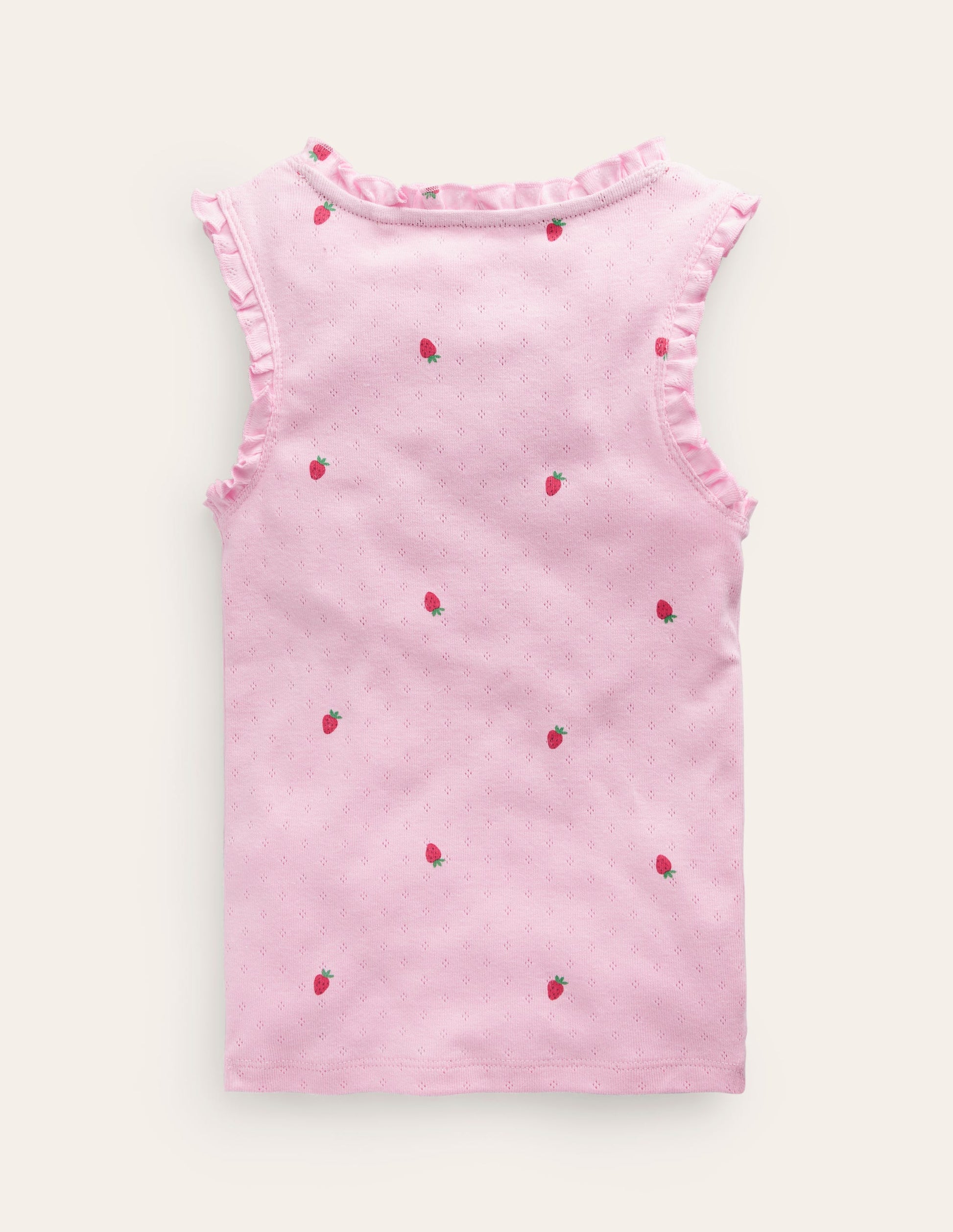 Pointelle Vest-Sweet Pea Strawberries-2