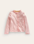 Pointelle Cardigan-Provence Dusty Pink