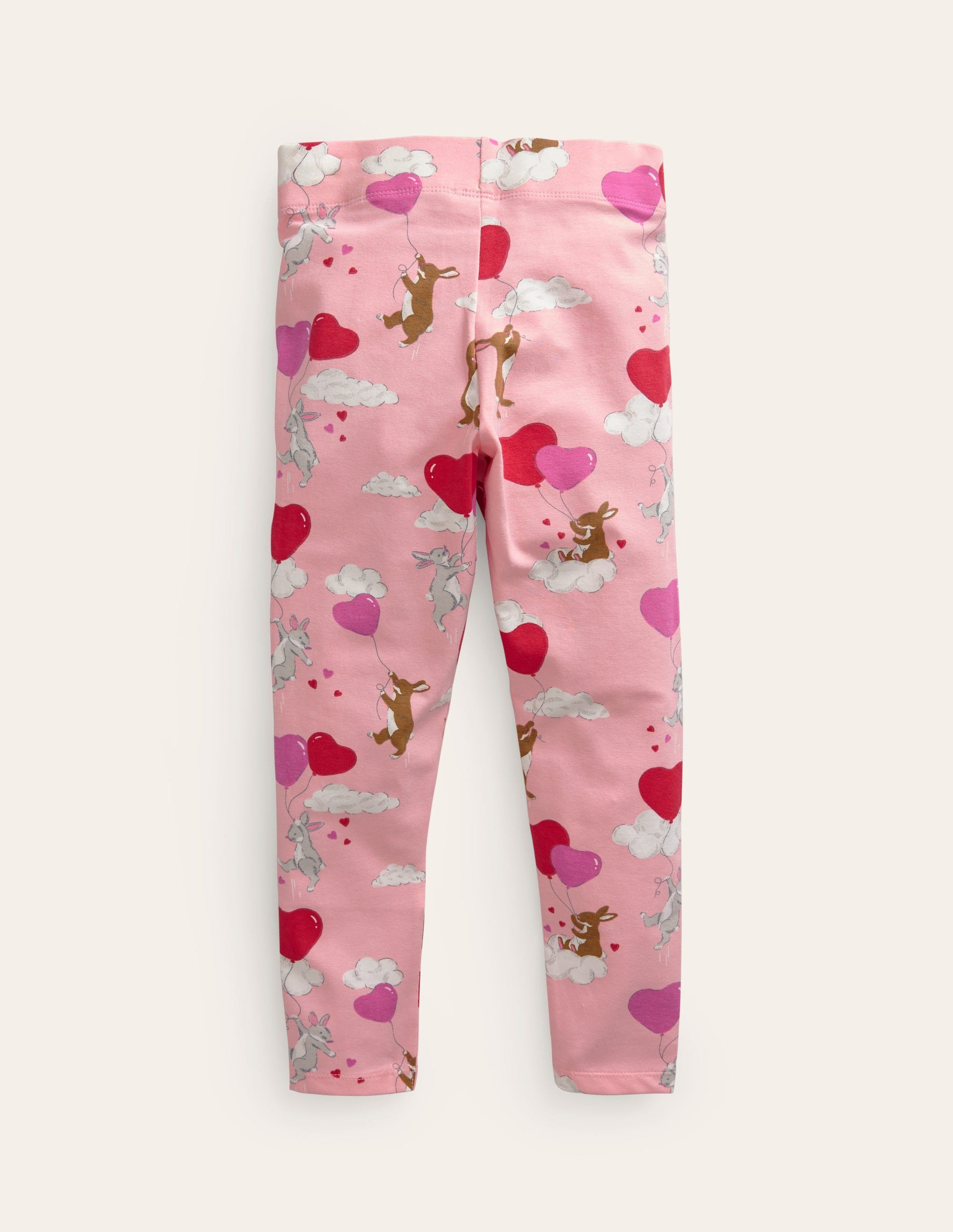 Fun Leggings-Ballet Pink Bunny-2