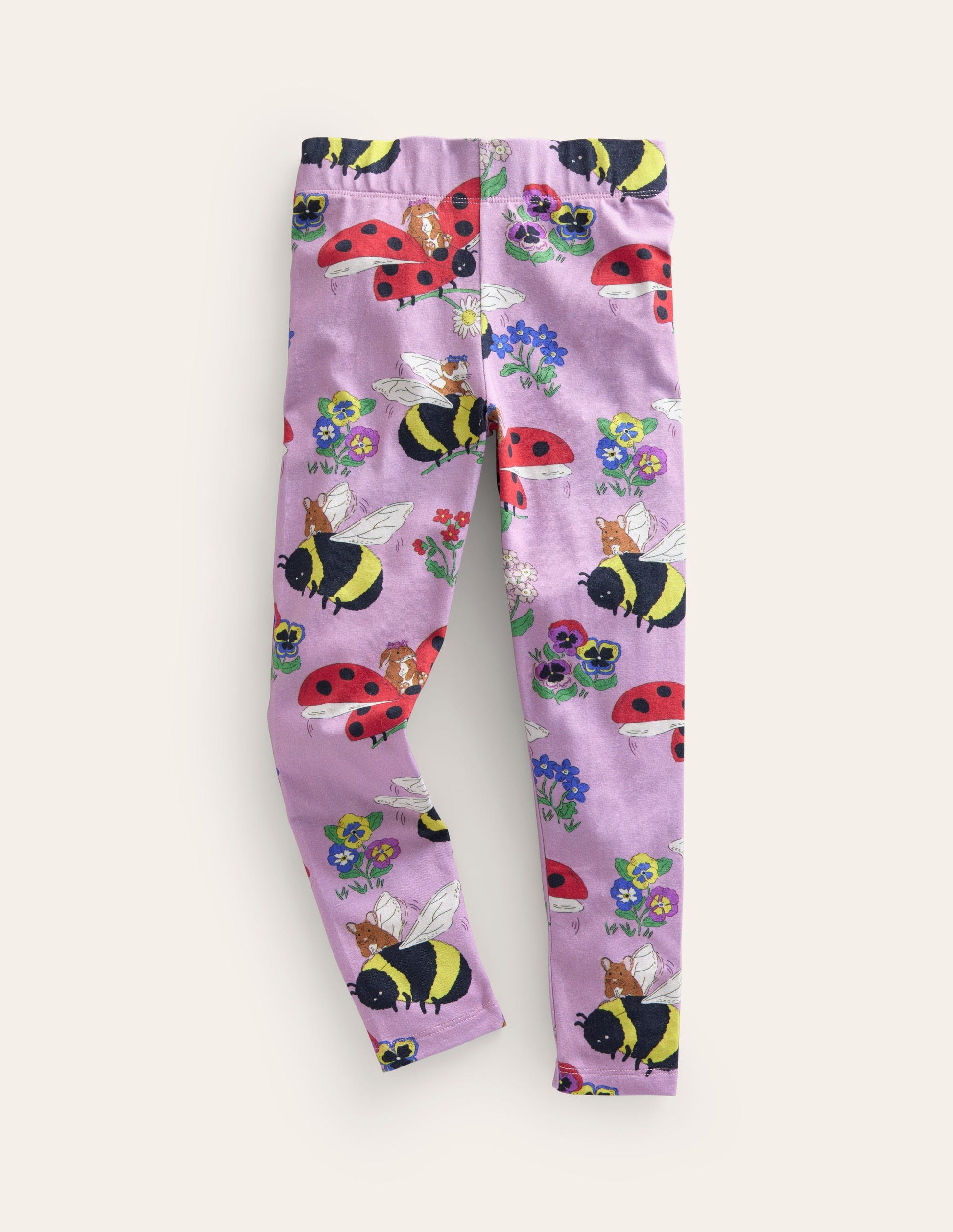 Fun Leggings-Sugared Almond Pink Meadows-1