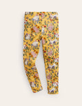 Fun Leggings-Spring Yellow Bunny