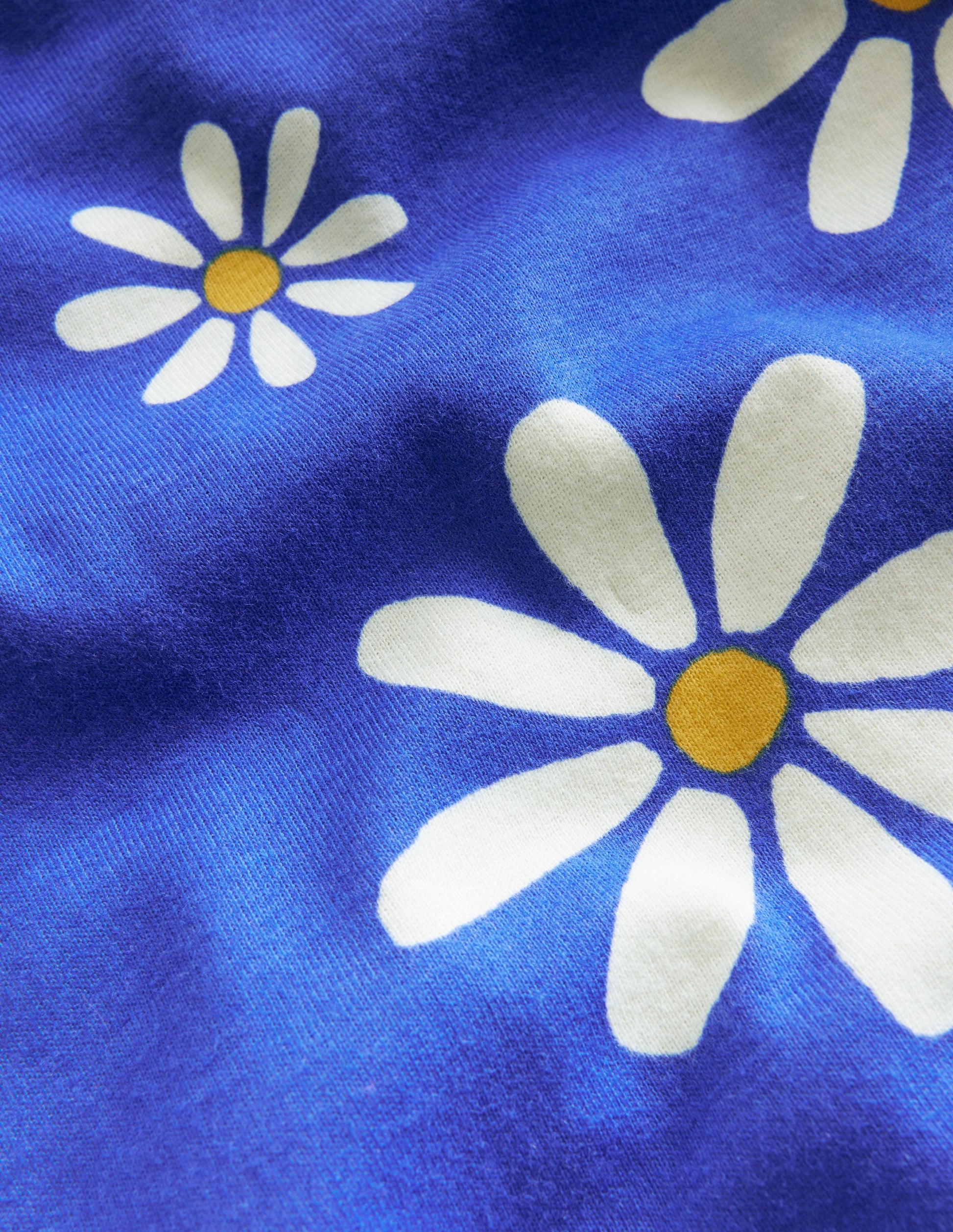 Snug Glow-In-The-Dark Pyjamas-Sapphire Blue Daisies-3