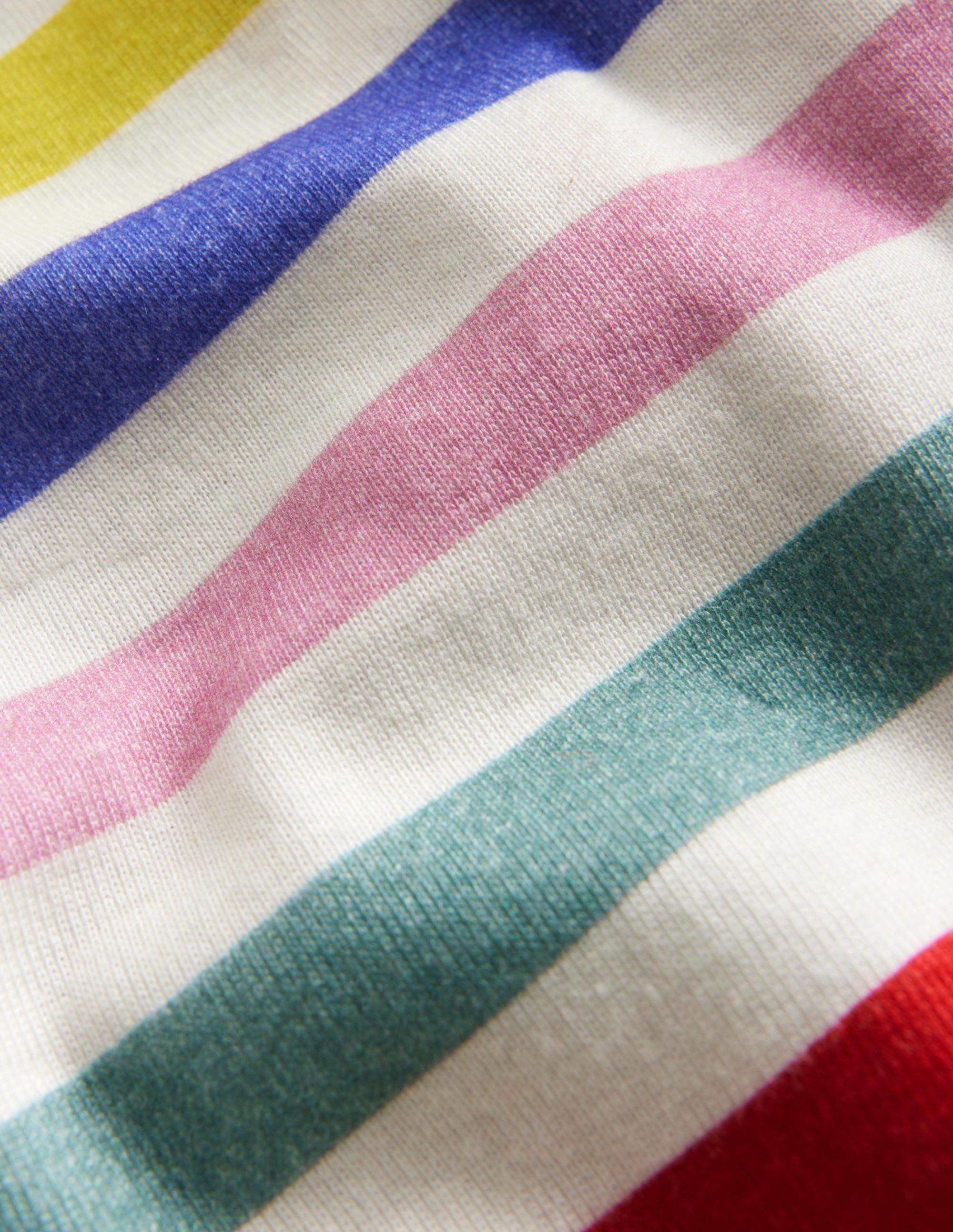 Snug Striped Long John Pyjamas-Multi Stripe - Image 3