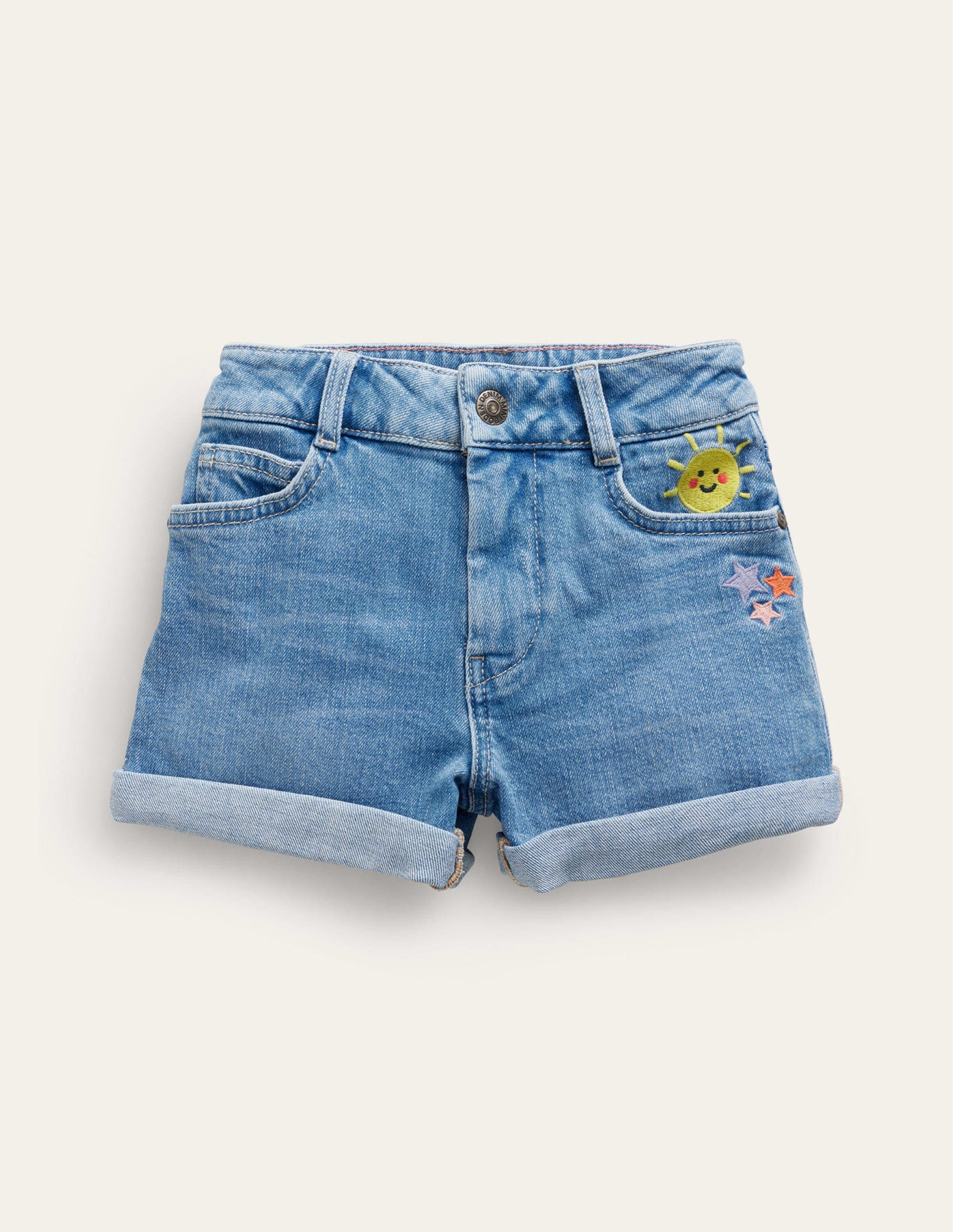 Denim Shorts-Light Vintage Weather-1
