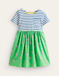 Hotchpotch Jersey dress-Pea Green Small Dogs