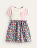 Hotchpotch Jersey dress-Nautical Floral