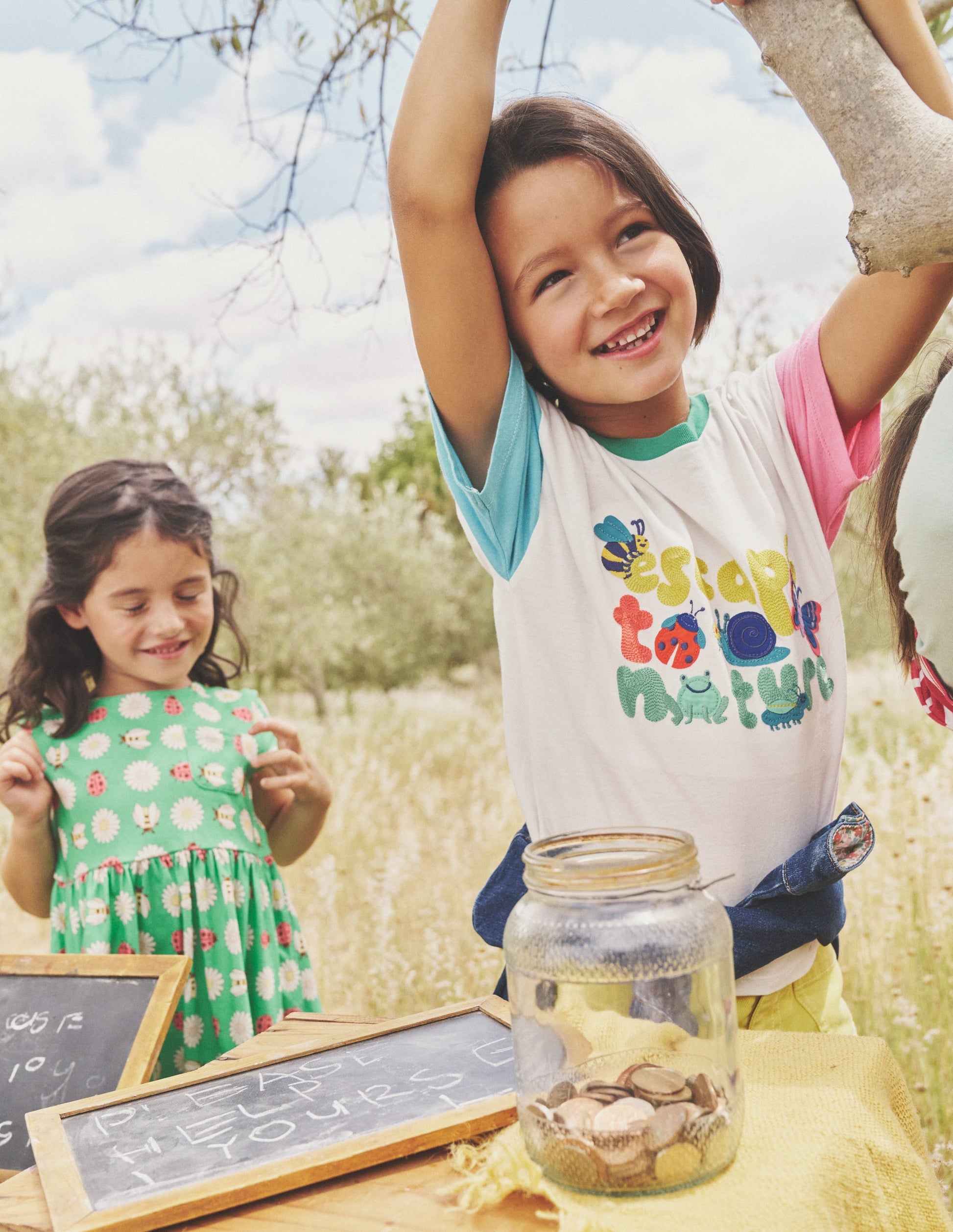 Boucle Relaxed T-shirt-Vanilla White Escape To Nature-4