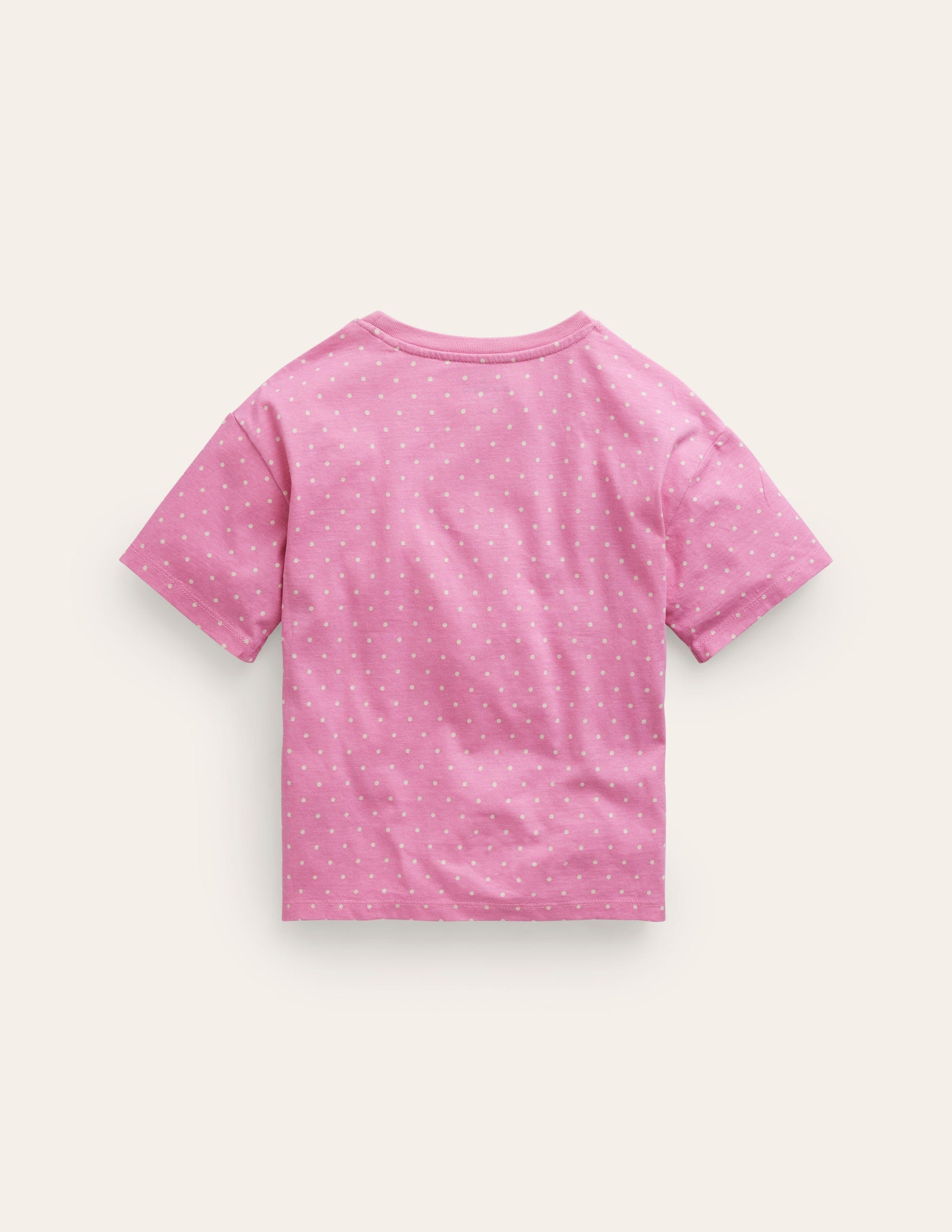 Boucle Relaxed T-shirt-Cosmos Pink Strawberry-2