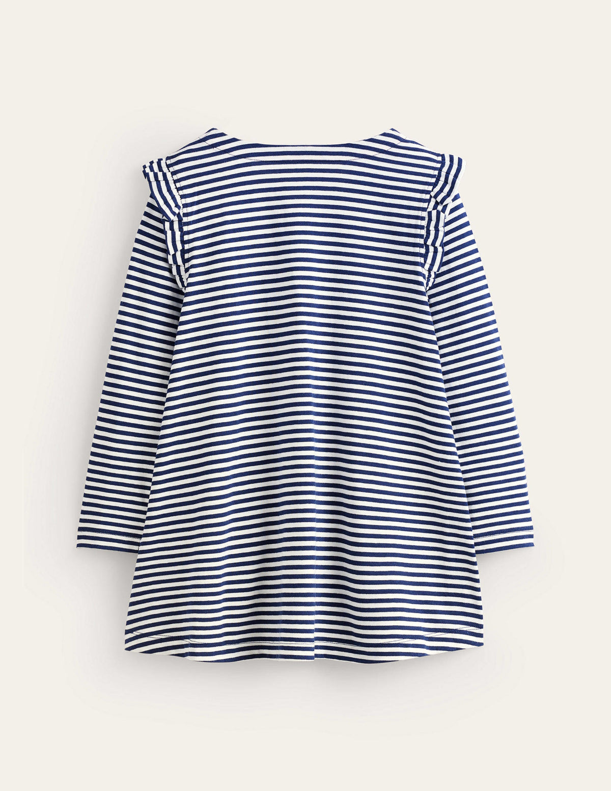 Heart Pocket Tunic-College Navy/Ivory Hearts - Image 2