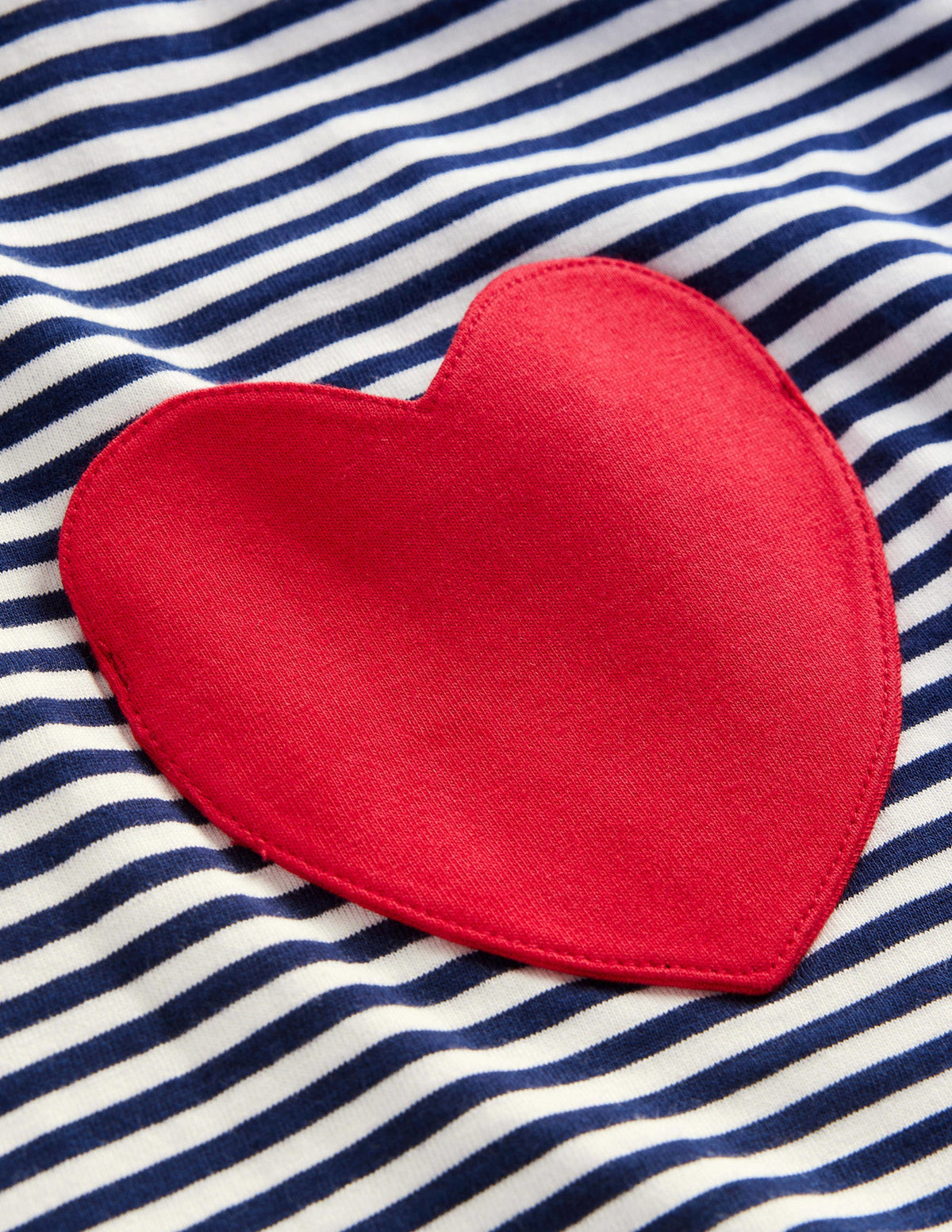 Heart Pocket Tunic-College Navy/Ivory Hearts-3