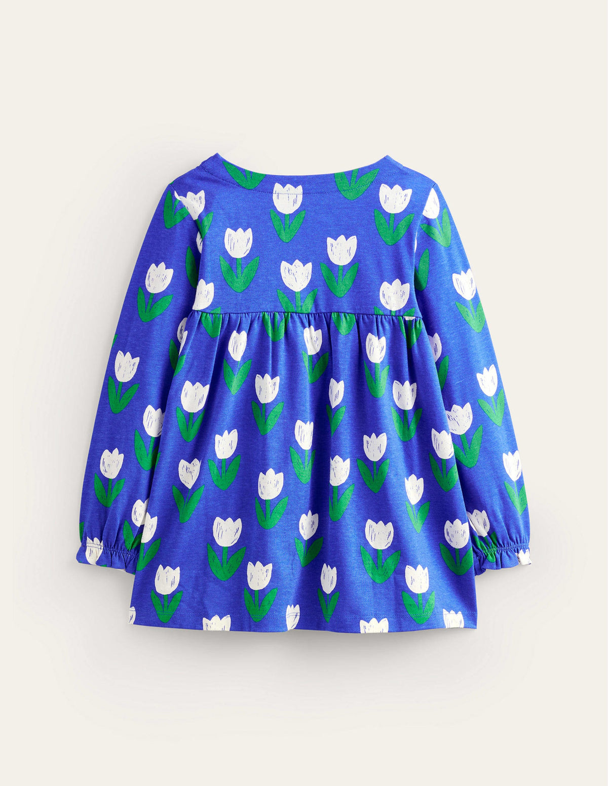 Hotchpotch Printed Tunic-Blue Heron Tulips-2