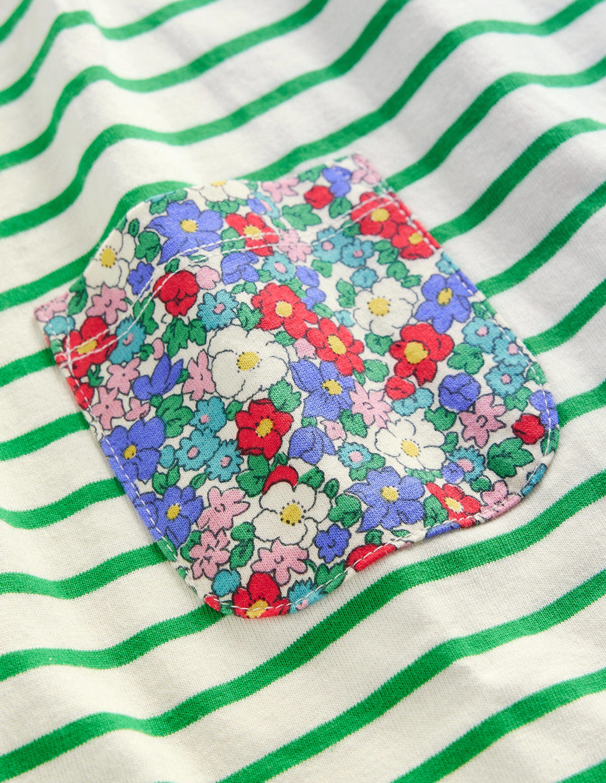 Hotchpotch Printed Tunic-Runner Bean/Ivory Floral-3