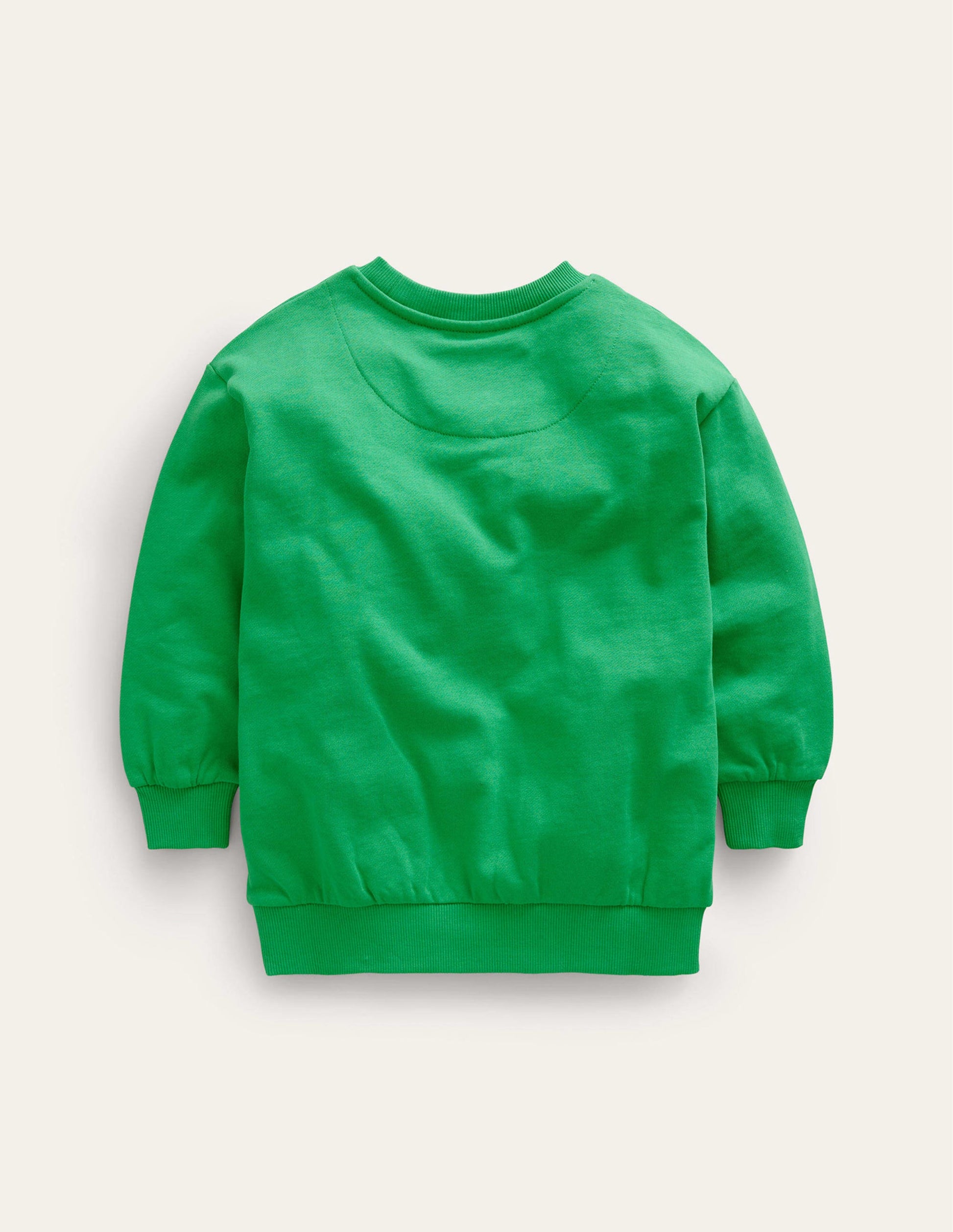 Relaxed Longline Sweatshirt-Green Unicorn-2
