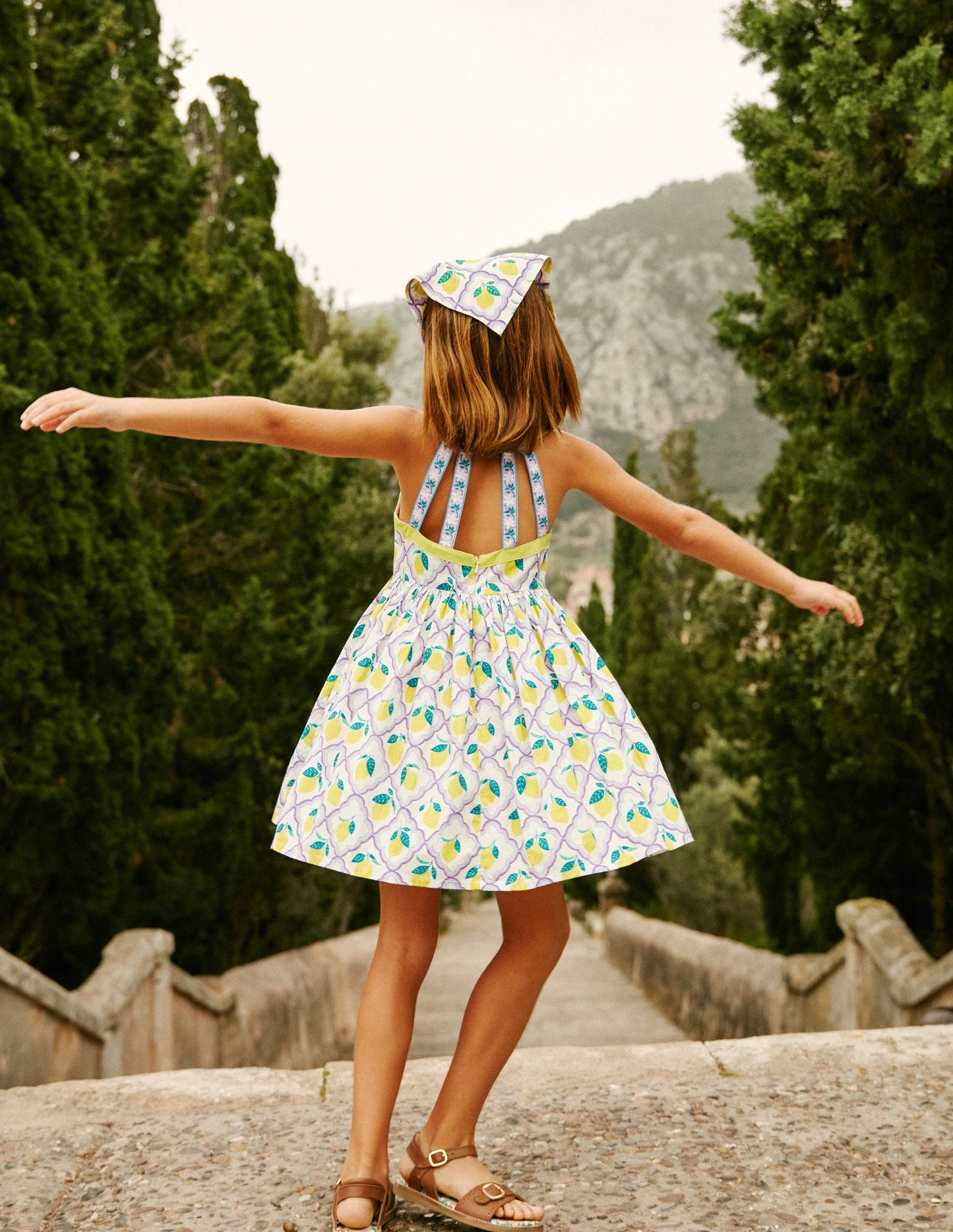 Back Detail Dress-Lavender Lemon Grove