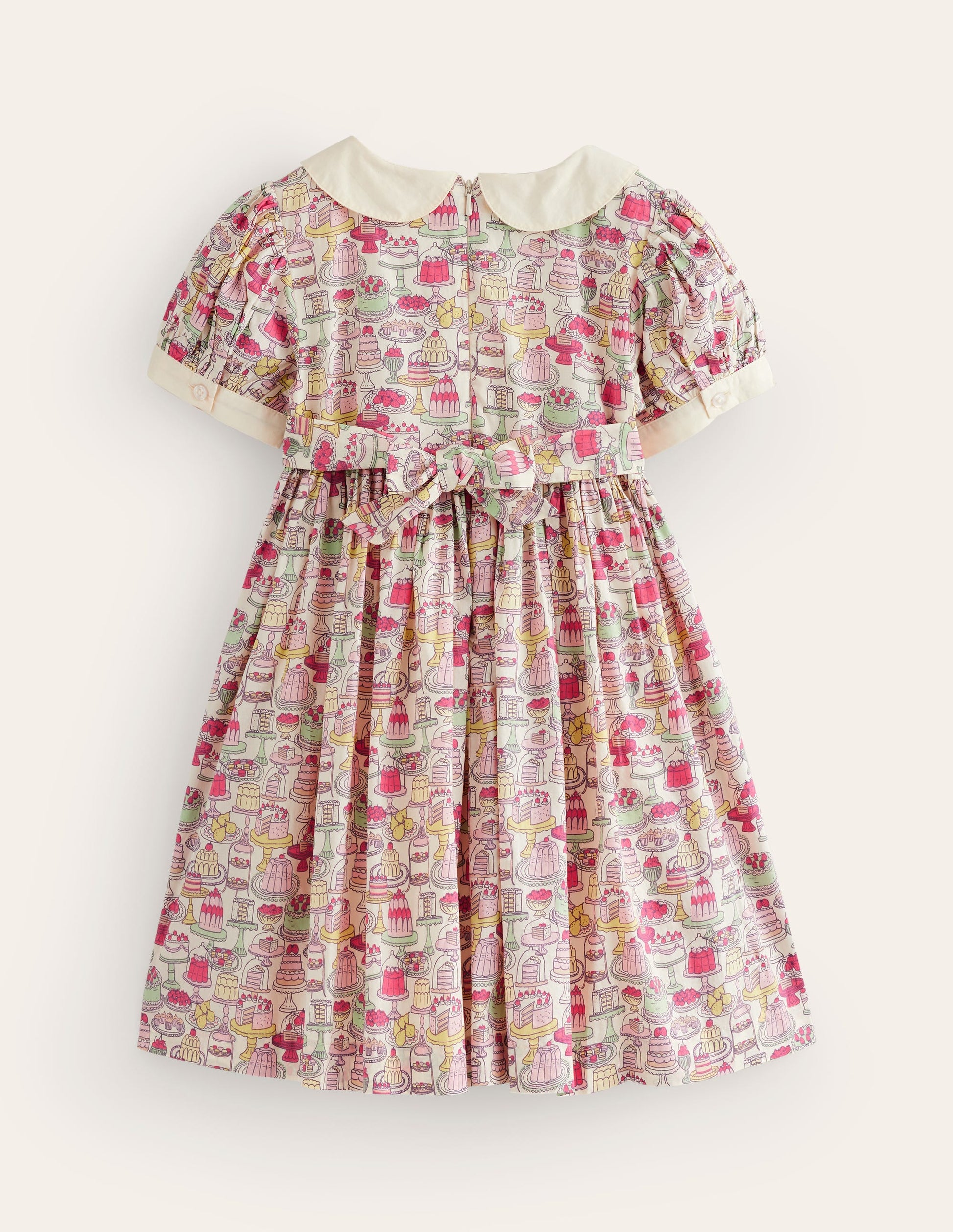 Nostalgic Occasion Smock Dress-Multi Sweet Treats-2